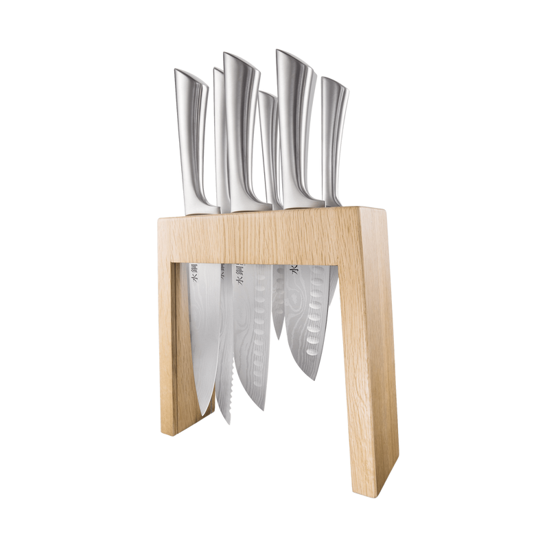 Bloc de couteaux 7 pièces Mizu Damashiro®Cuisine::pro®