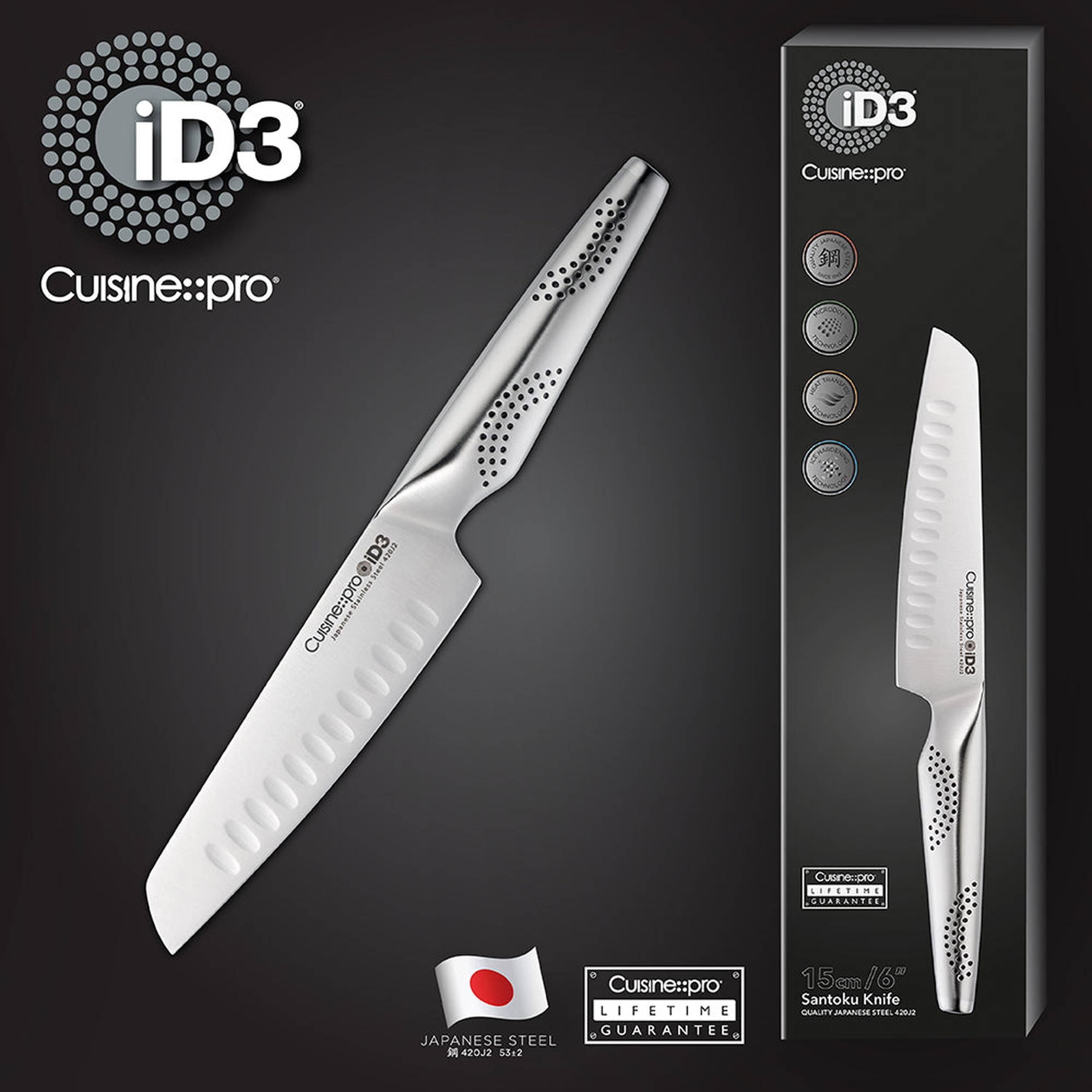 Couteau Santoku 15 cm iD3®Cuisine::pro®