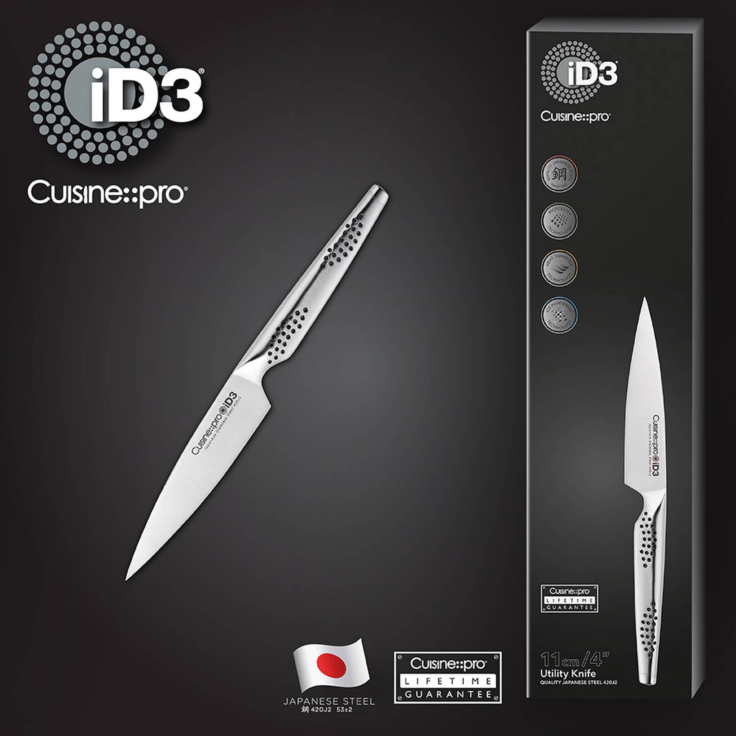 Couteau utilitaire 10 cm iD3®Cuisine::pro®
