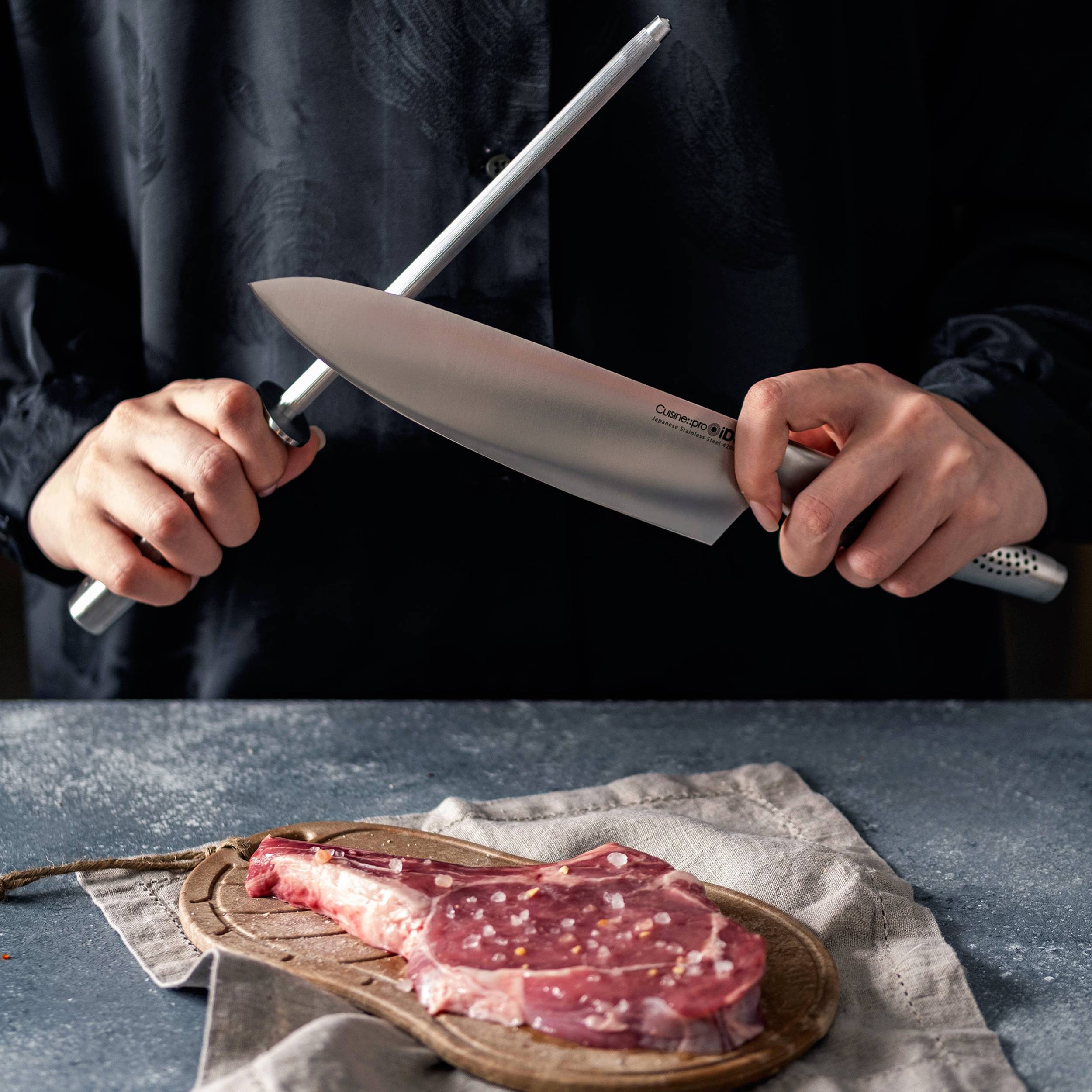 Fusil à aiguiser 20 cm iD3®Cuisine::pro®