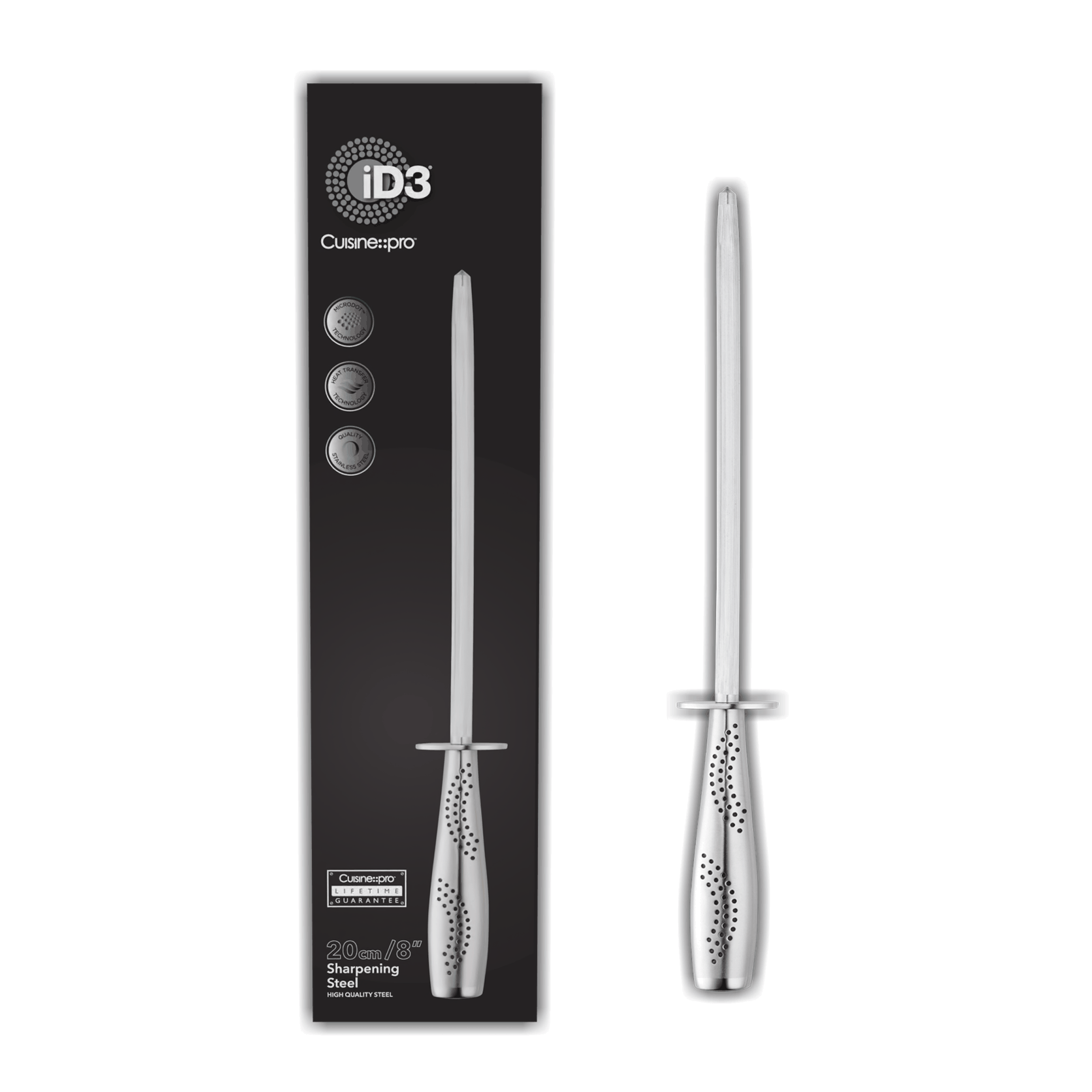Fusil à aiguiser 20 cm iD3®Cuisine::pro®