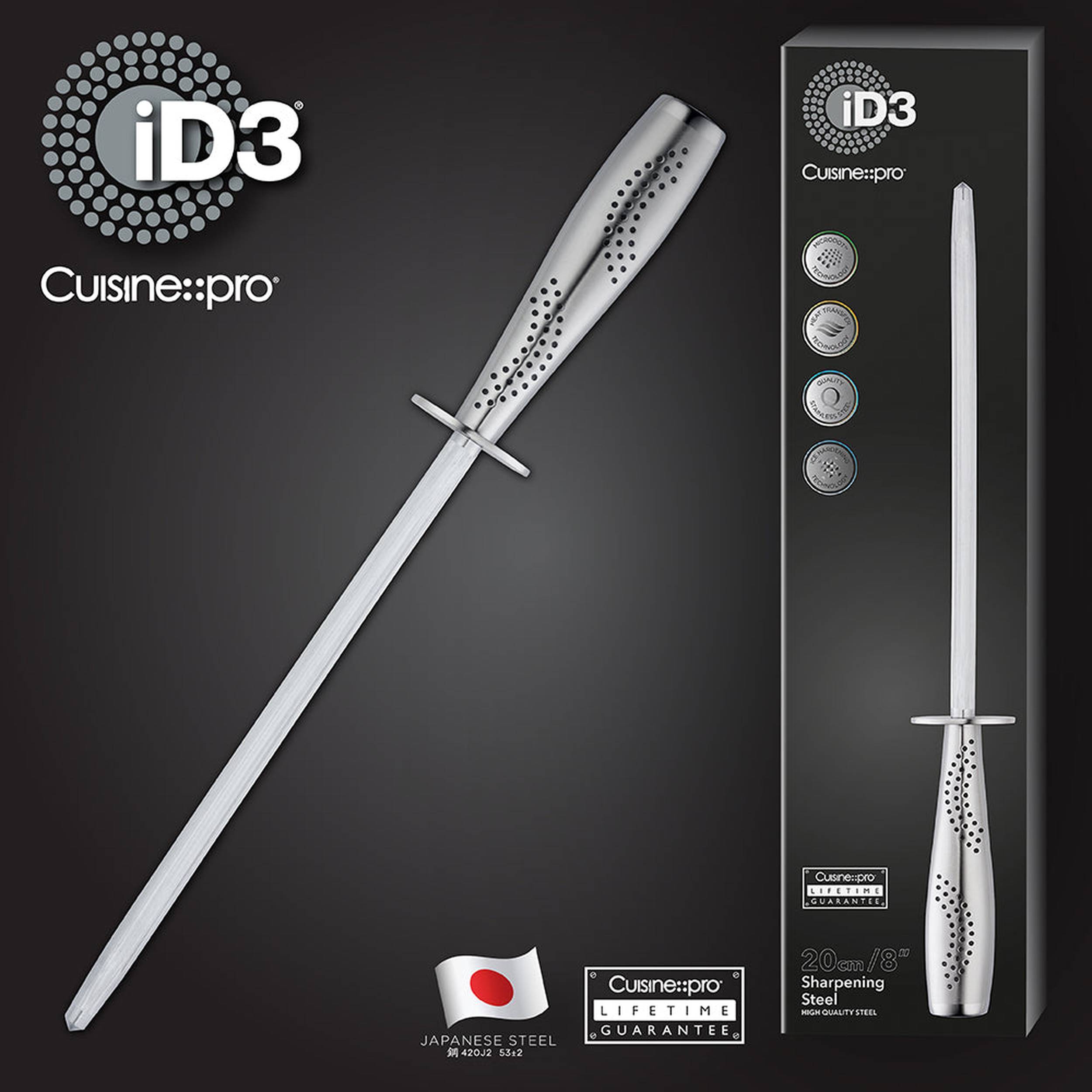 Fusil à aiguiser 20 cm iD3®Cuisine::pro®