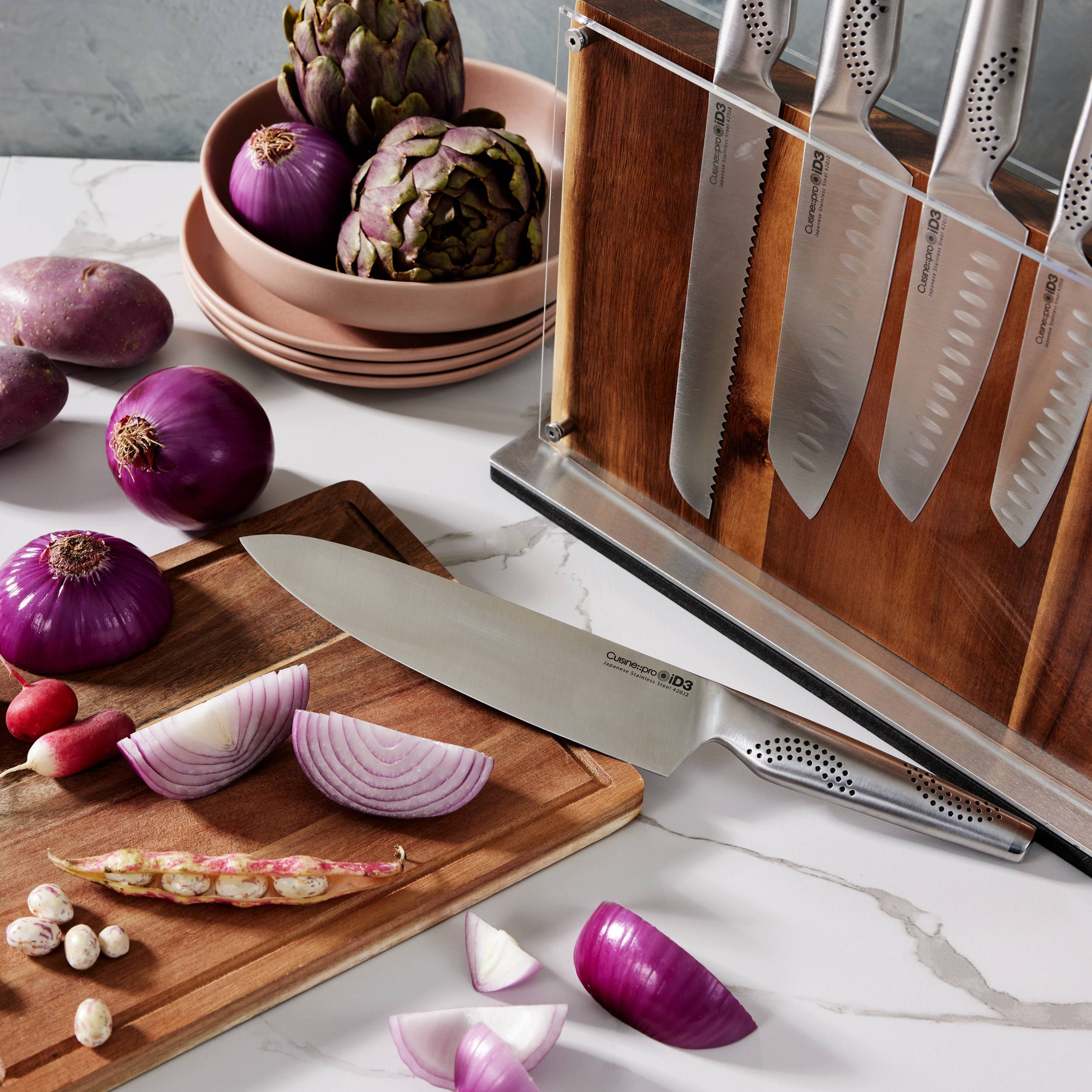 Bloc de couteaux 9 pièces Ryu iD3®Cuisine::pro®