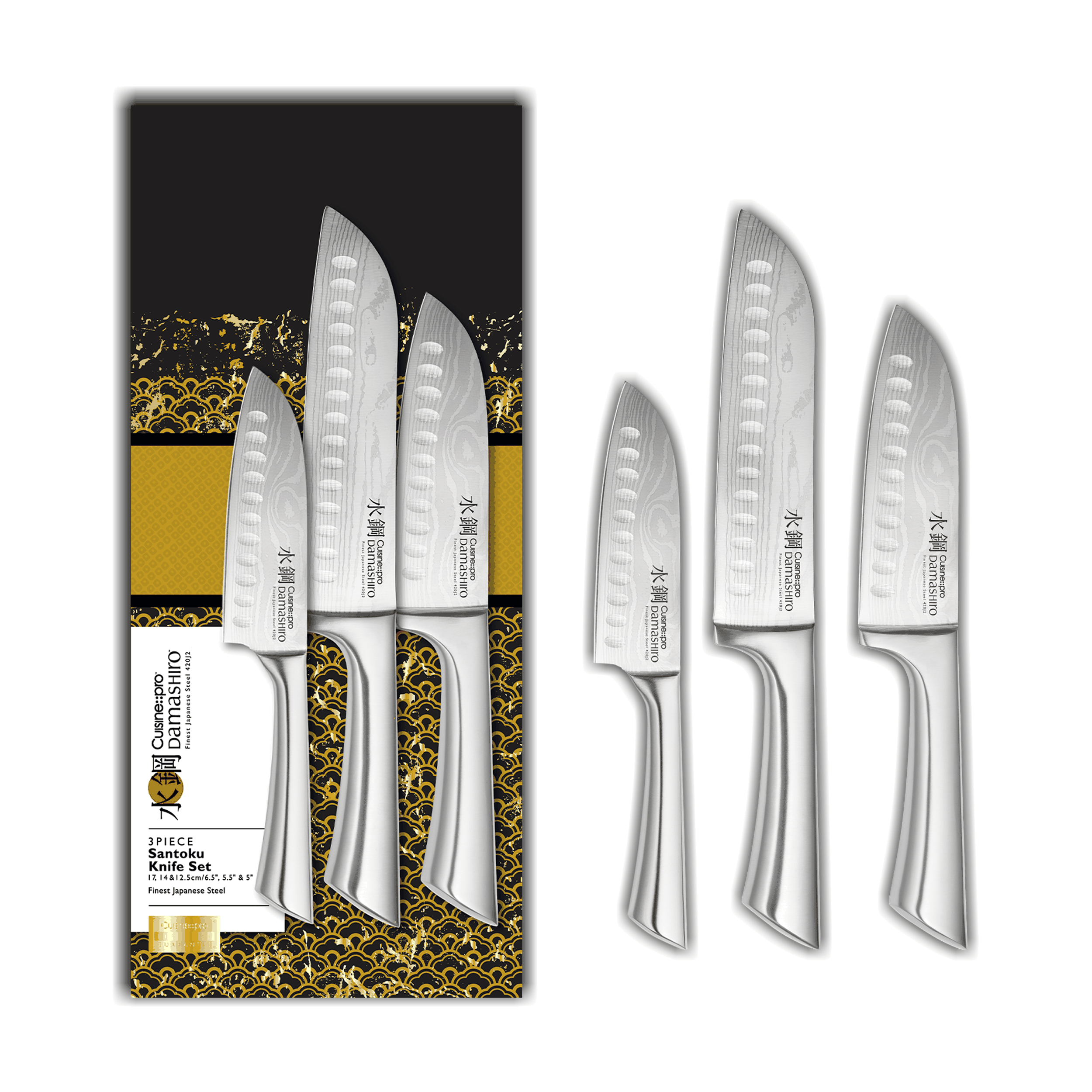 Cuisine::pro® Damashiro® 3-Piece Santoku Set