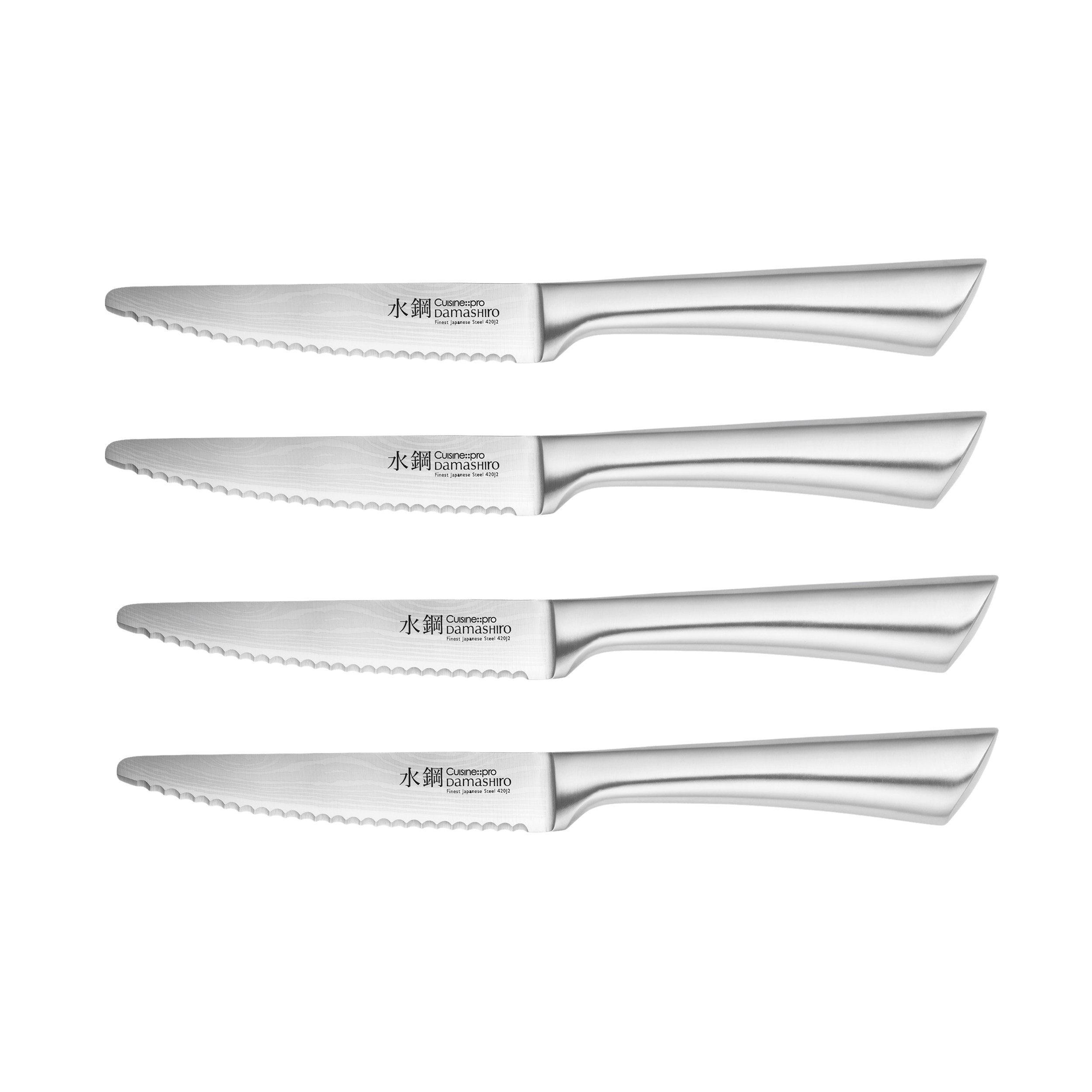Ensemble de 4 couteaux à steak Damashiro®Cuisine::pro®