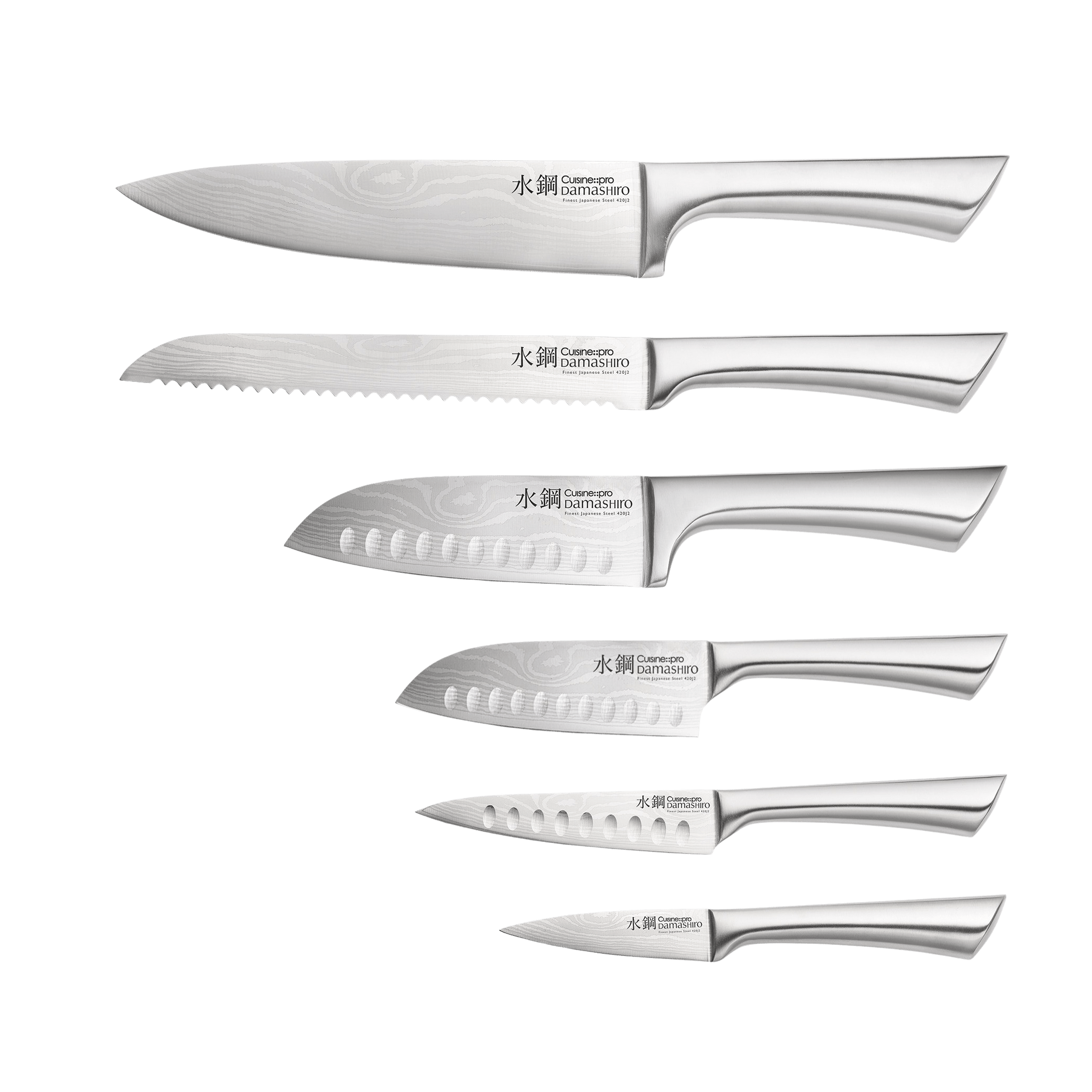 Bloc de couteaux 7 pièces Kinzoku Damashiro®Cuisine::pro® - hover