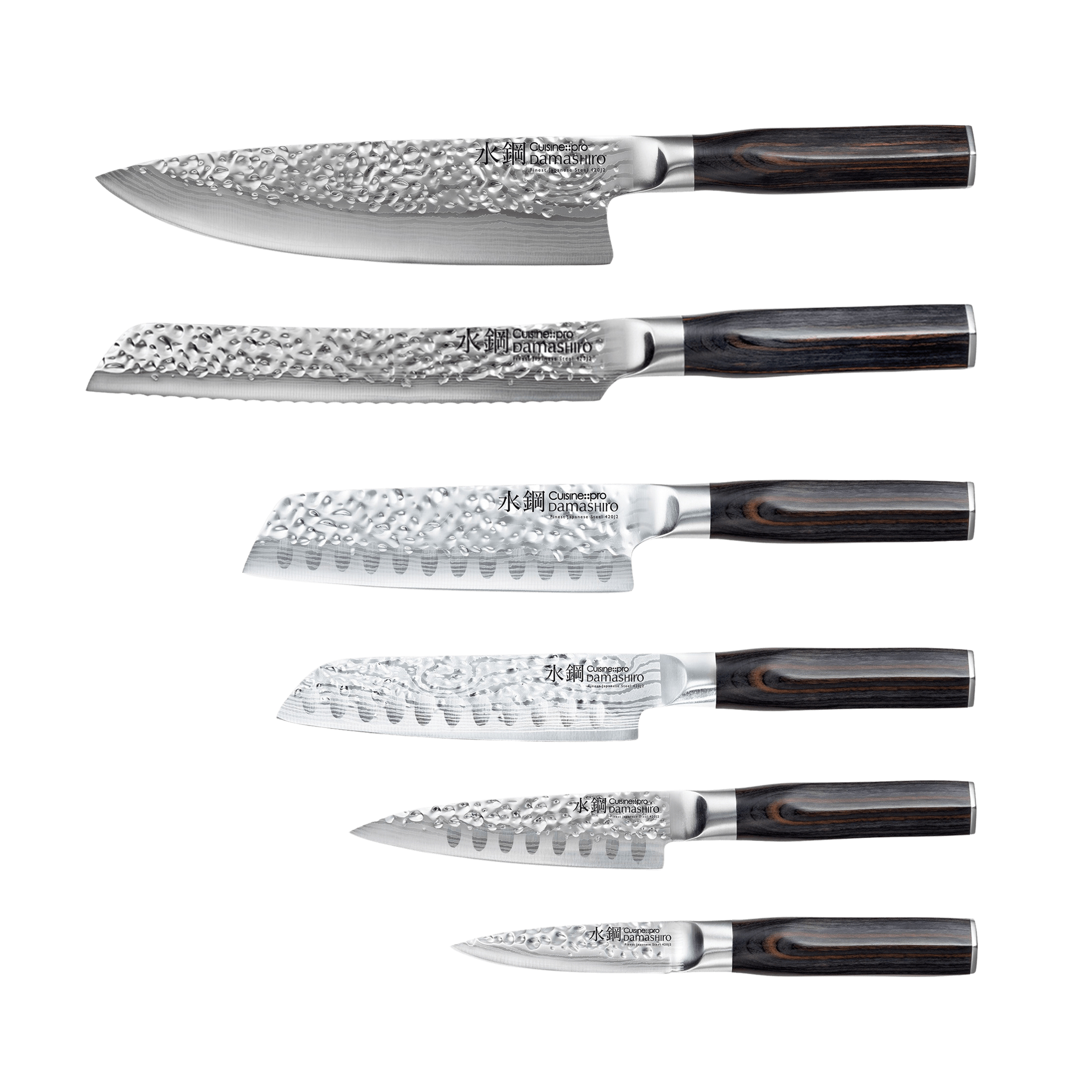 Bloc de couteaux 7 pièces Mokuzai Damashiro EMPEROR®Cuisine::pro® - hover