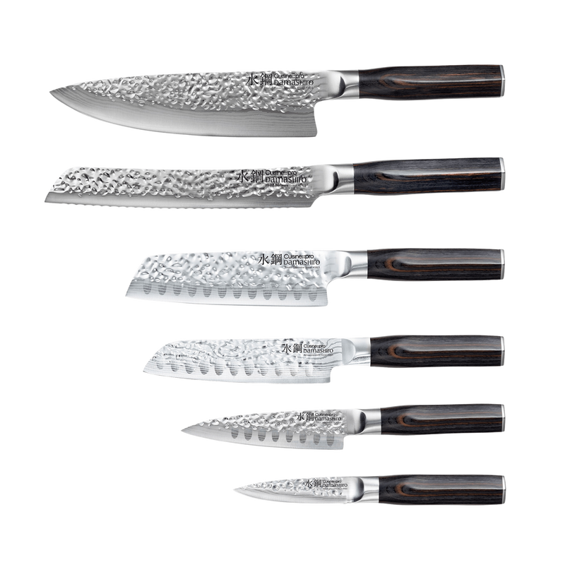 Bloc de couteaux 7 pièces Mokuzai Damashiro EMPEROR®Cuisine::pro® - hover