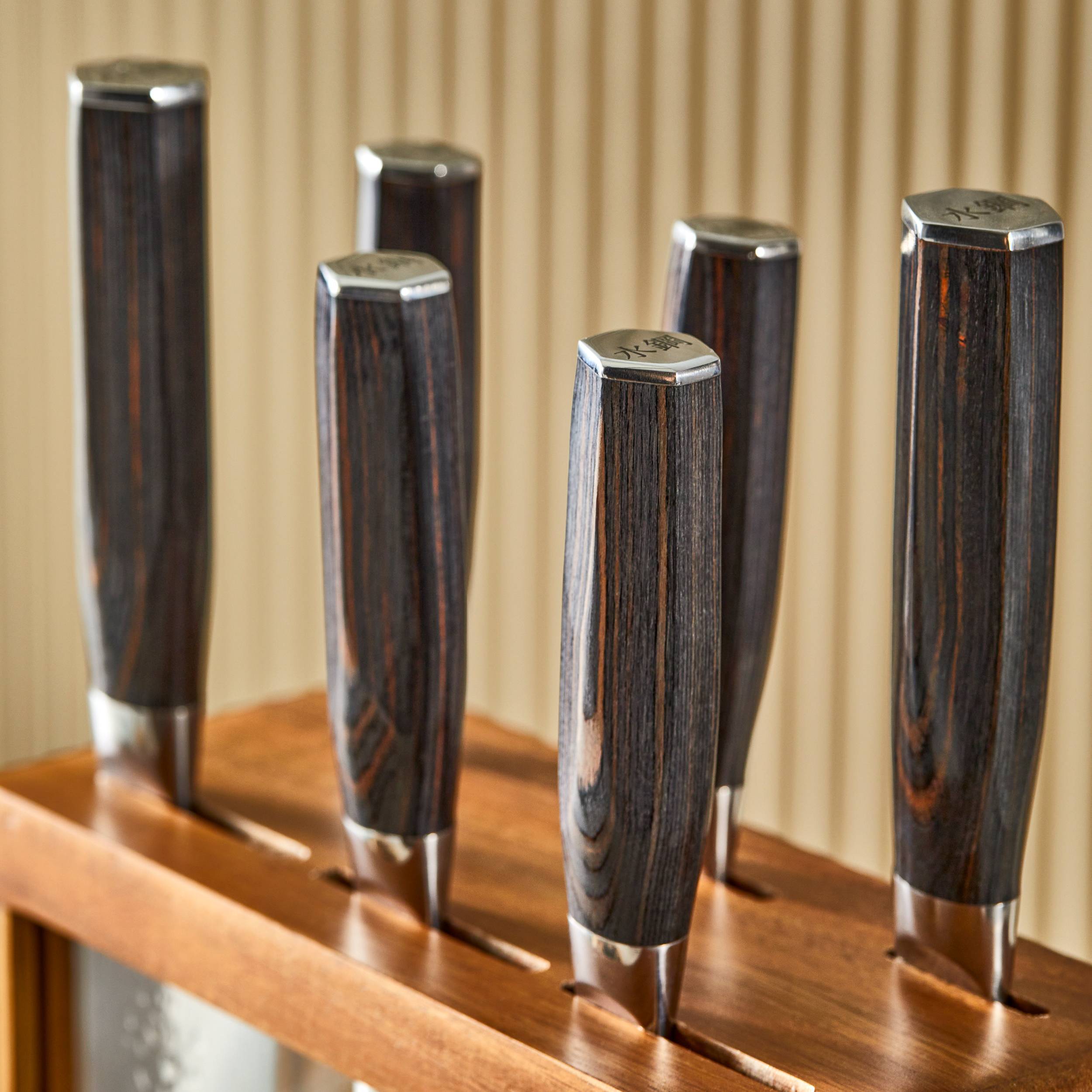 Bloc de couteaux 7 pièces Mokuzai Damashiro EMPEROR®Cuisine::pro®