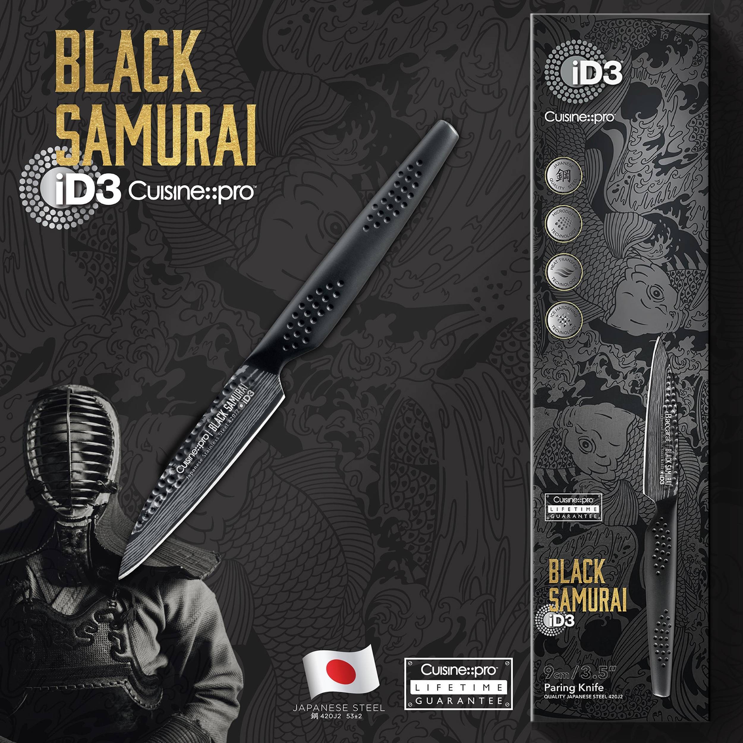Cuisine::pro® iD3 BLACK SAMURAI™ Paring Knife 3.5in