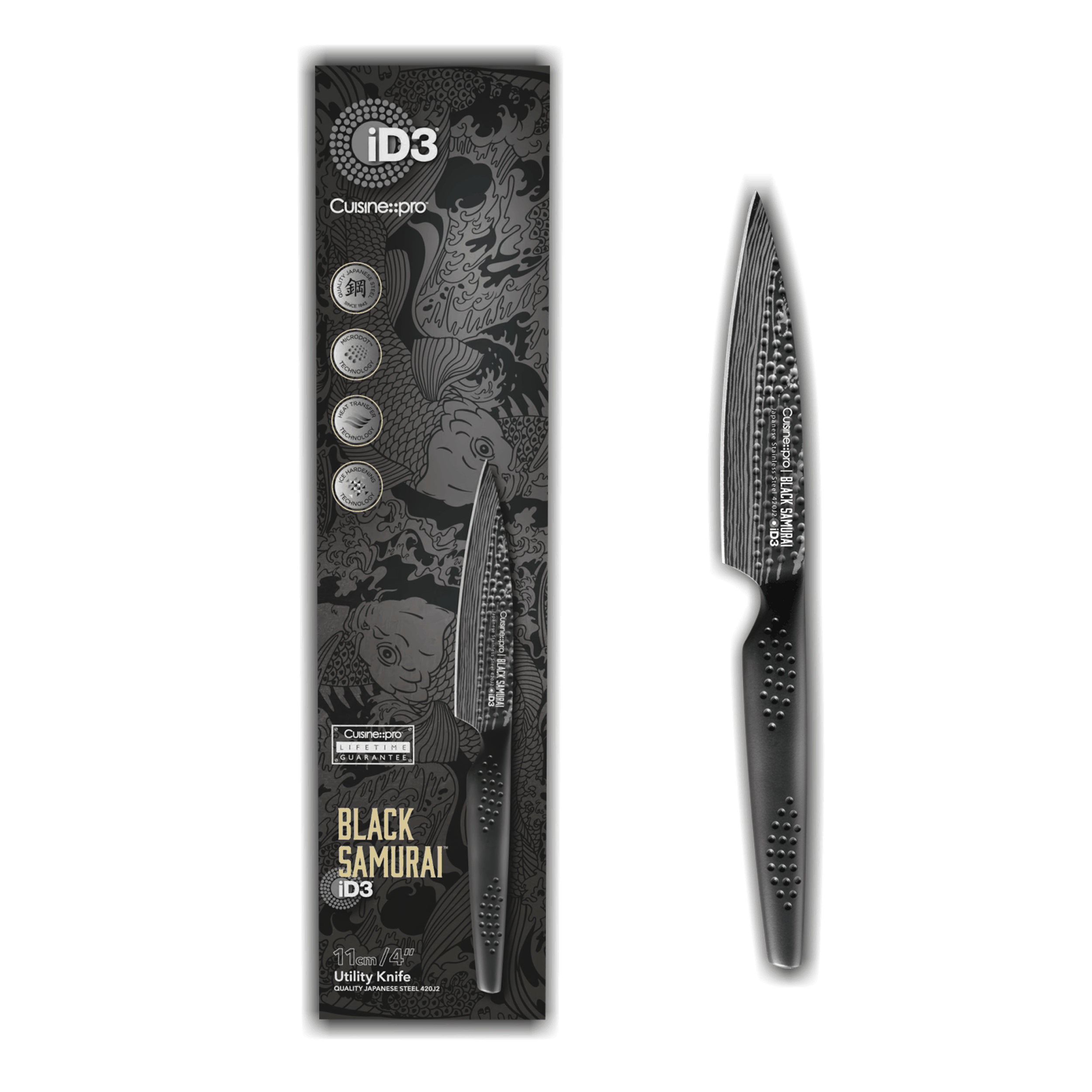 Couteau utilitaire 10 cm iD3® BLACK SAMURAICuisine::pro®