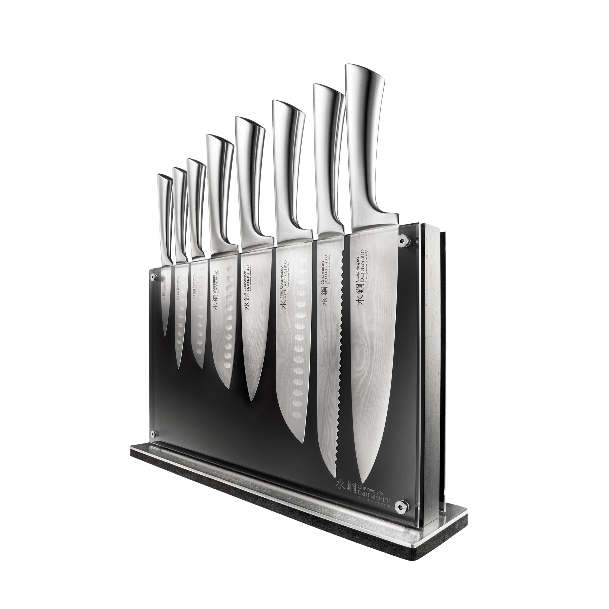 Bloc de couteaux 9 pièces Nami Damashiro®Cuisine::pro®