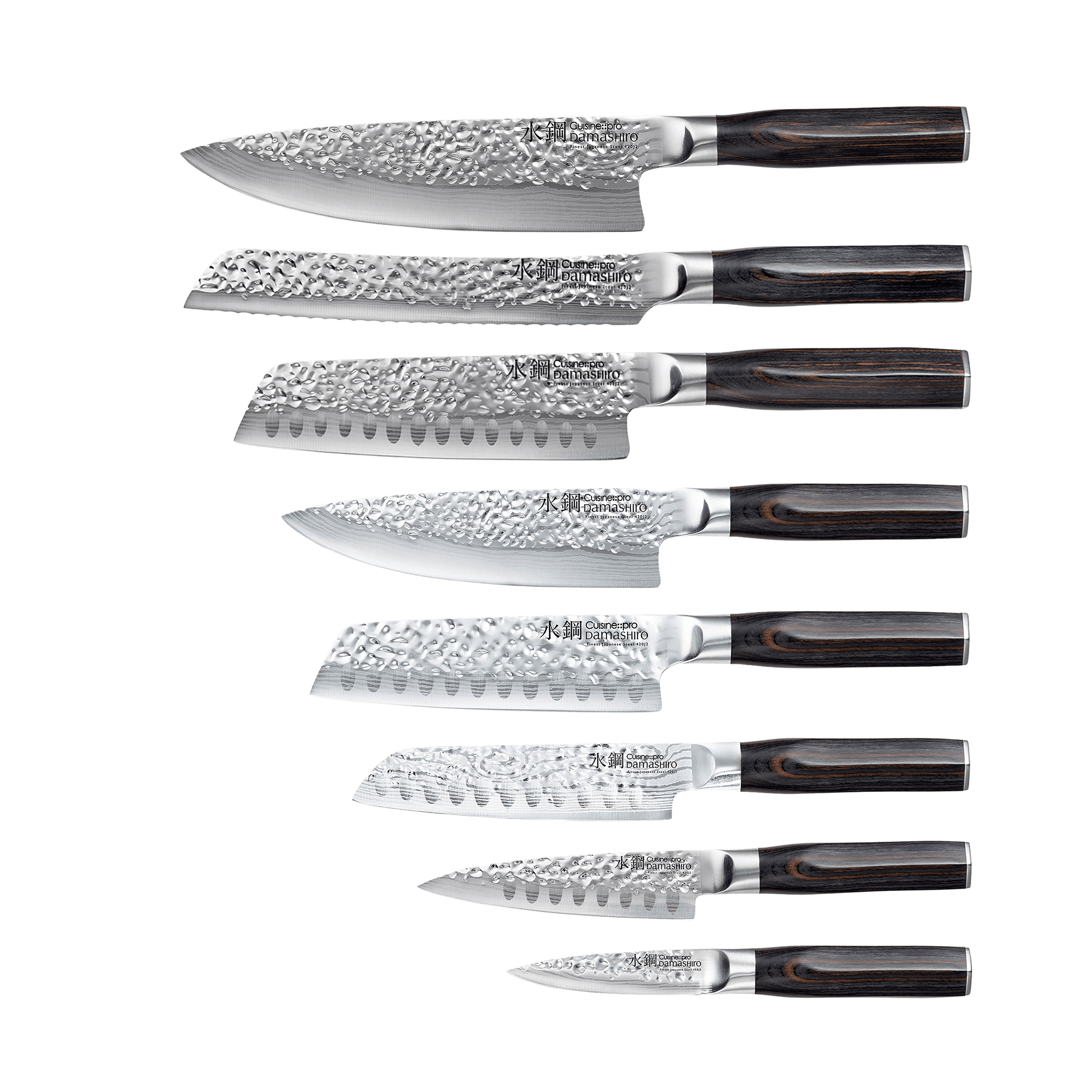 Bloc de couteaux 9 pièces Hisa Damashiro EMPEROR®Cuisine::pro® - hover
