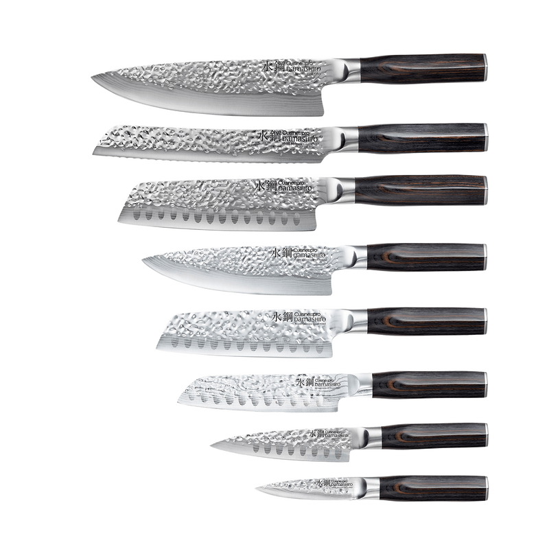 Bloc de couteaux 9 pièces Hisa Damashiro EMPEROR®Cuisine::pro® - hover