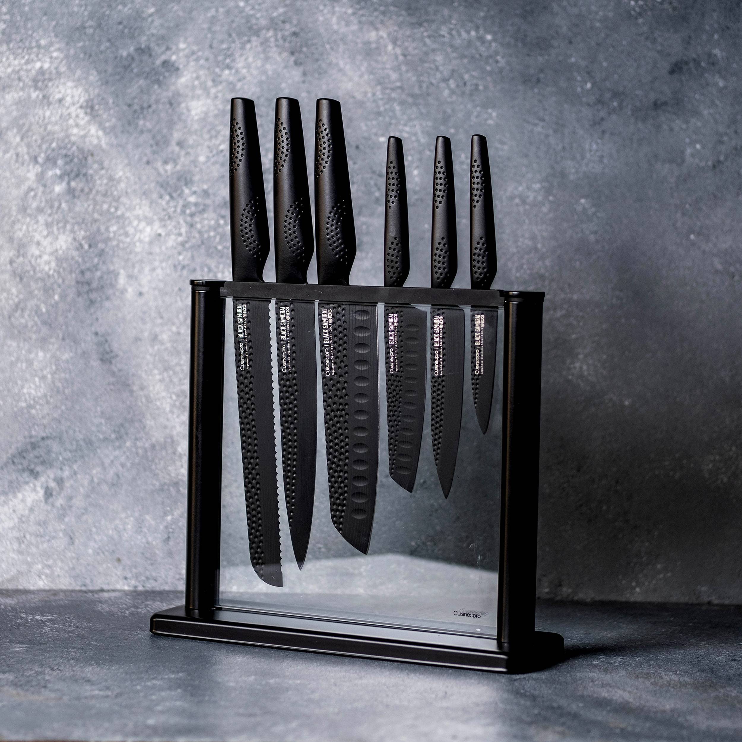 Cuisine::pro® iD3 BLACK SAMURAI™ Gozen 7-Piece Knife Block