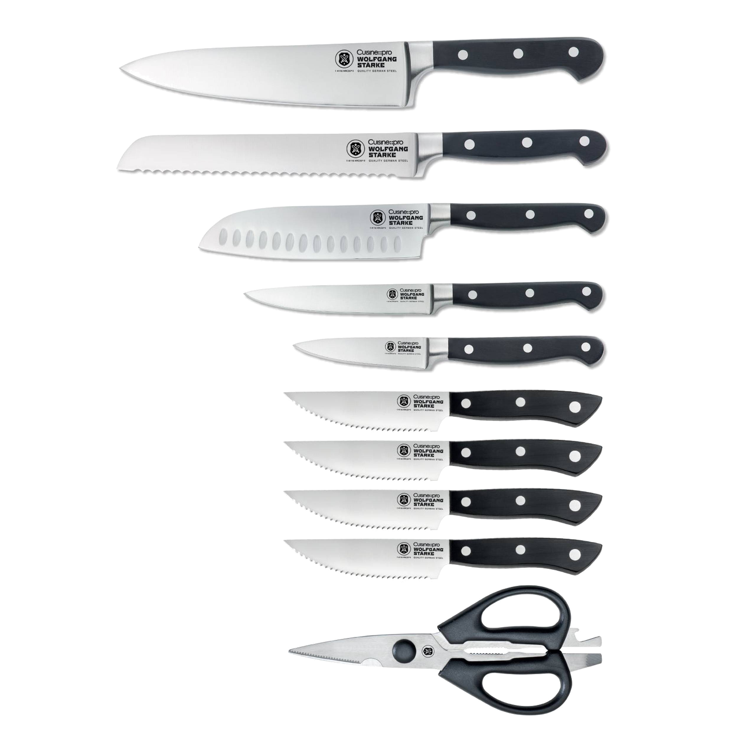 Bloc de couteaux 11 pièces Kutchin WOLFGANG STARKECuisine::pro®
