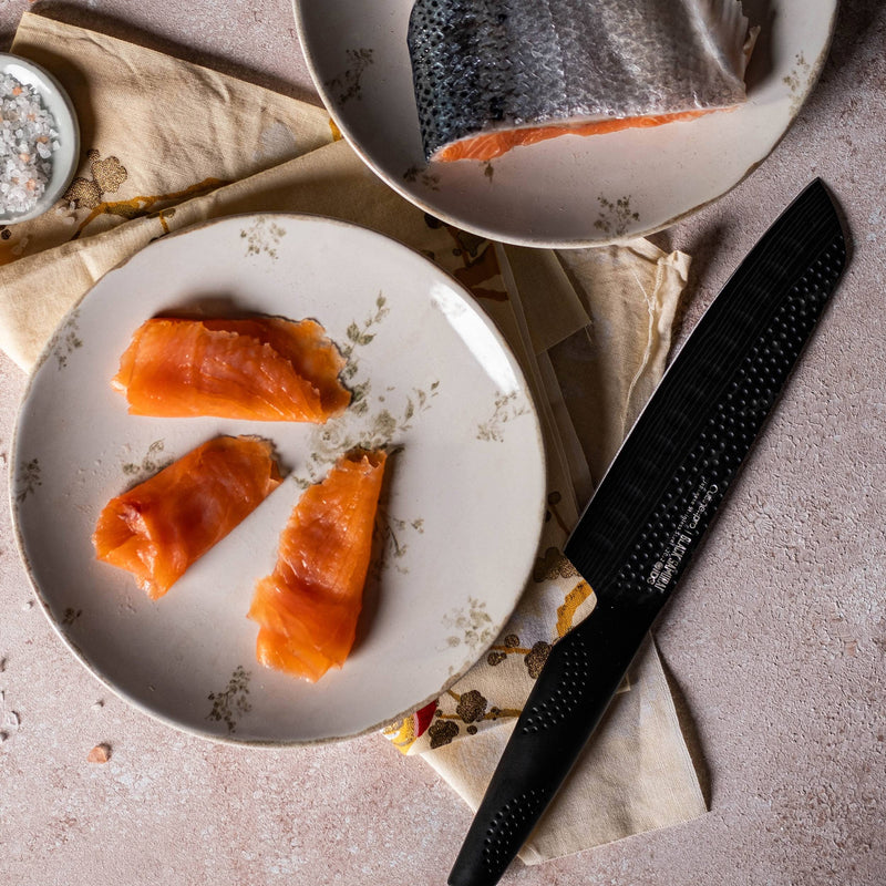 Cuisine::pro® iD3 BLACK SAMURAI™ Santoku 'Try Me' Knife 5in - hover