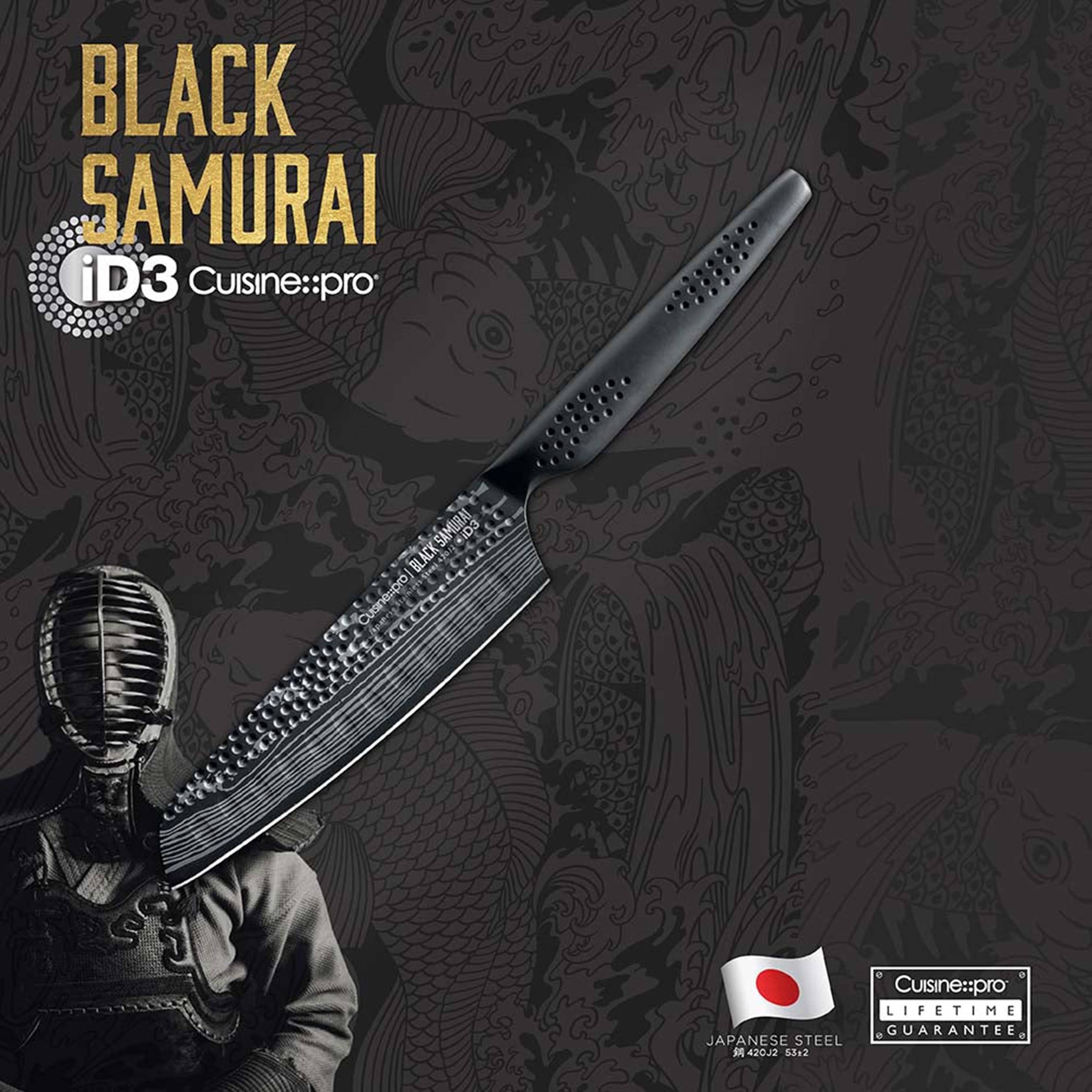 Cuisine::pro® iD3 BLACK SAMURAI™ Santoku 'Try Me' Knife 5in