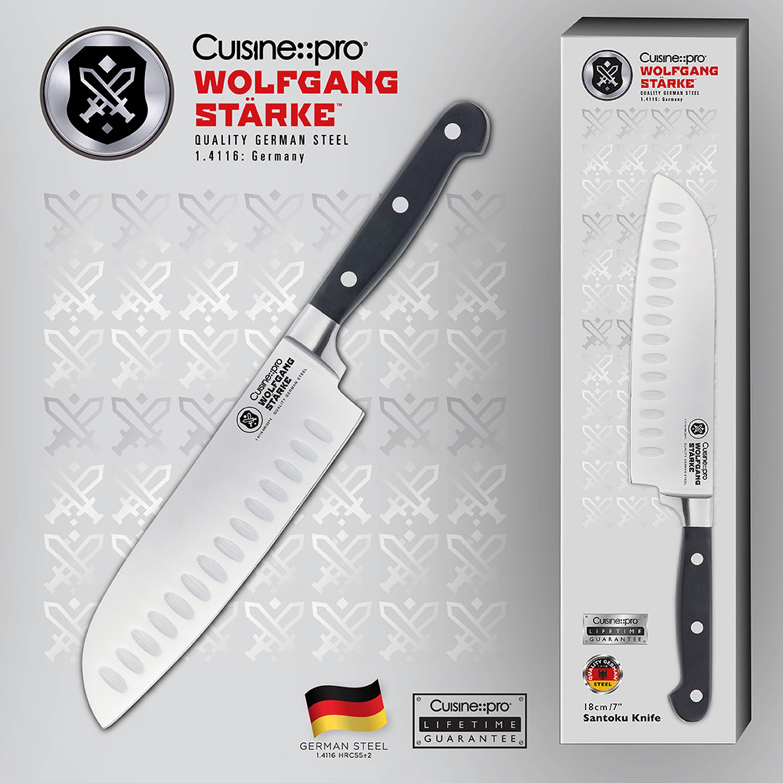 Cuisine::pro® WOLFGANG STARKE Santoku 7in