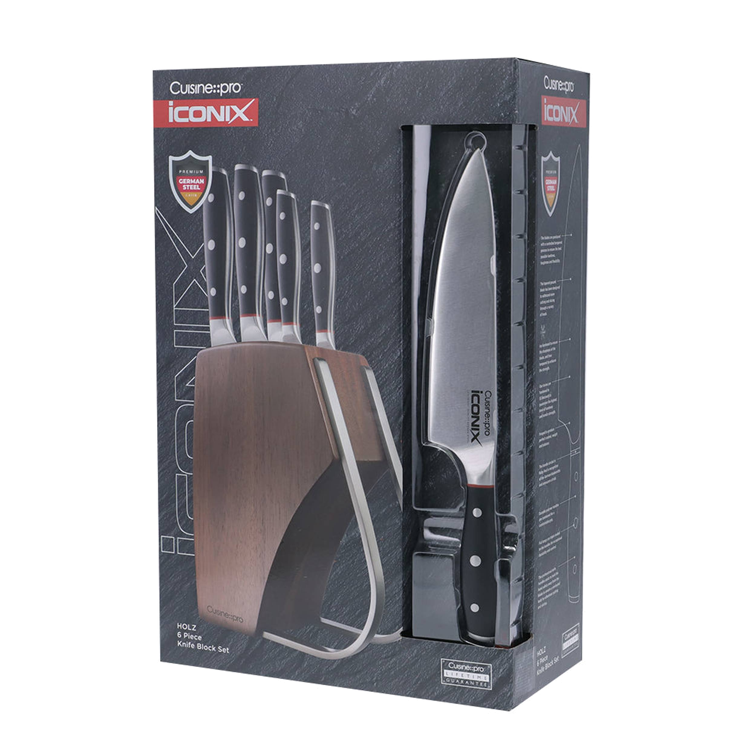 Bloc de couteaux 6 pièces Holz iconiX®Cuisine::pro®