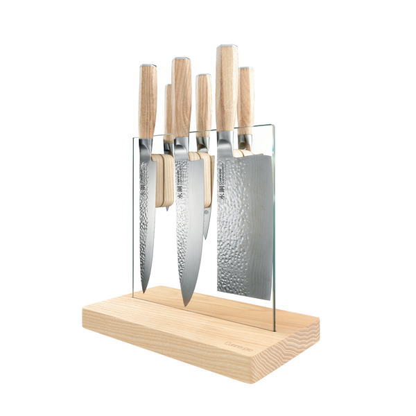 Cuisine::pro® Damashiro EMPEROR® Hikari 7-Piece Ash Knife Block