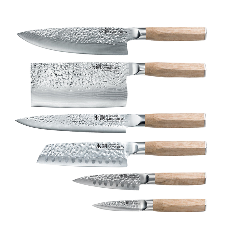 Bloc de couteaux 7 pièces Hikari Damashiro EMPEROR® en frêneCuisine::pro® - hover