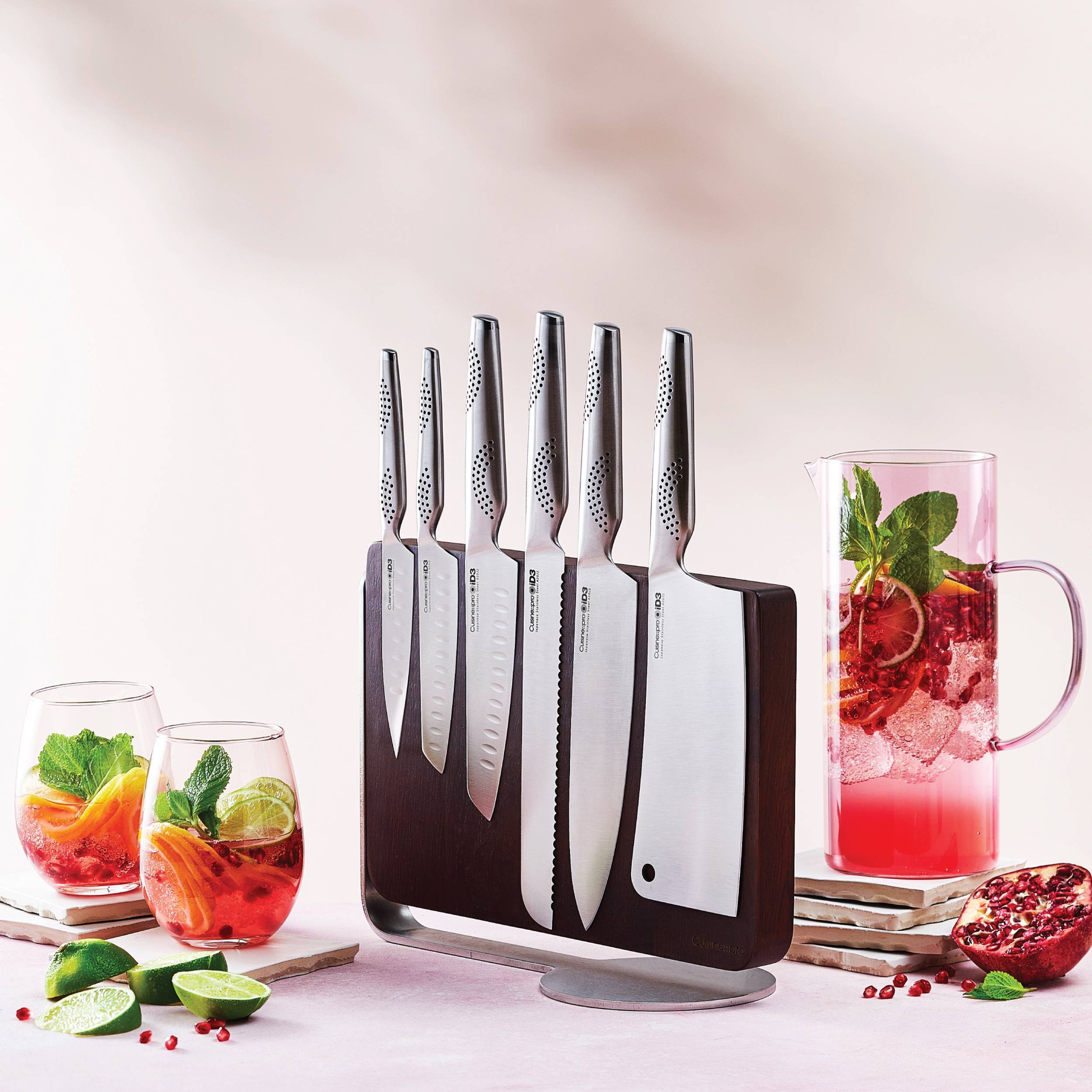 Bloc de couteaux 7 pièces Nakano iD3®Cuisine::pro®