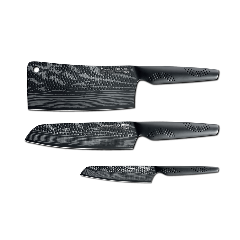 Ensemble ultime de 3 couteaux iD3® BLACK SAMURAICuisine::pro®