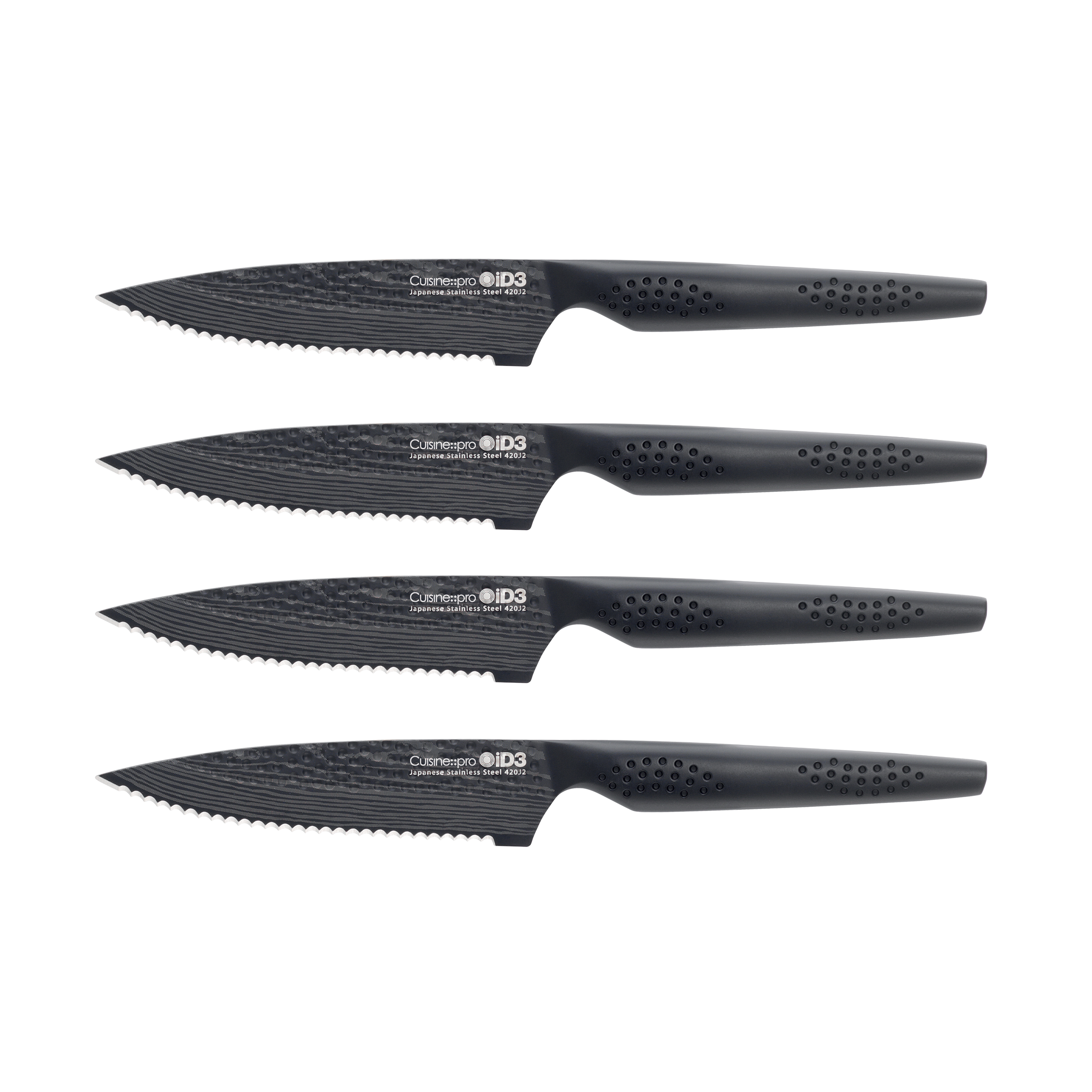 Cuisine::pro® iD3 BLACK SAMURAI™ 4-Piece Steak Knife Set