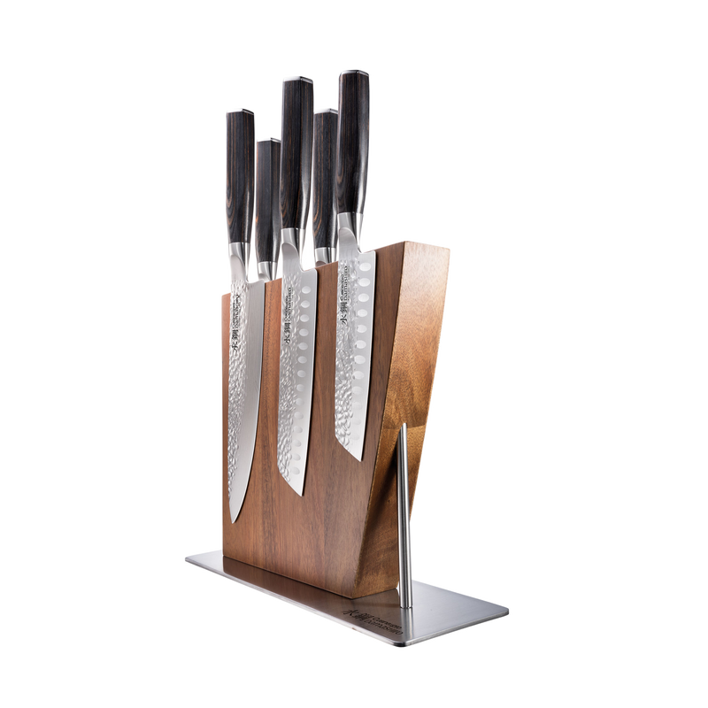 Bloc de couteaux Nanashi 6 pièces Cuisine::pro® Damashiro EMPEROR®