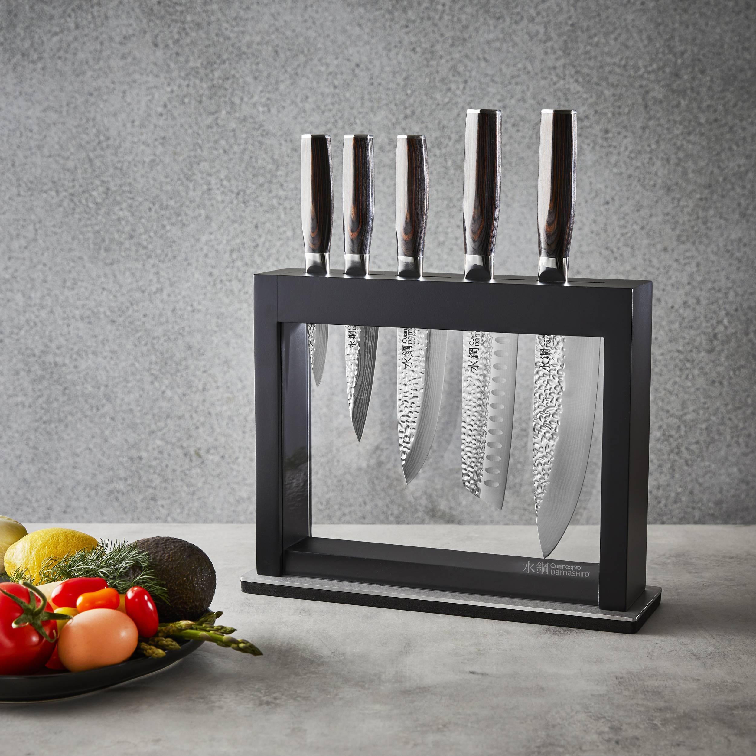 Bloc de couteaux 6 pièces Hisa Damashiro EMPEROR®Cuisine::pro®