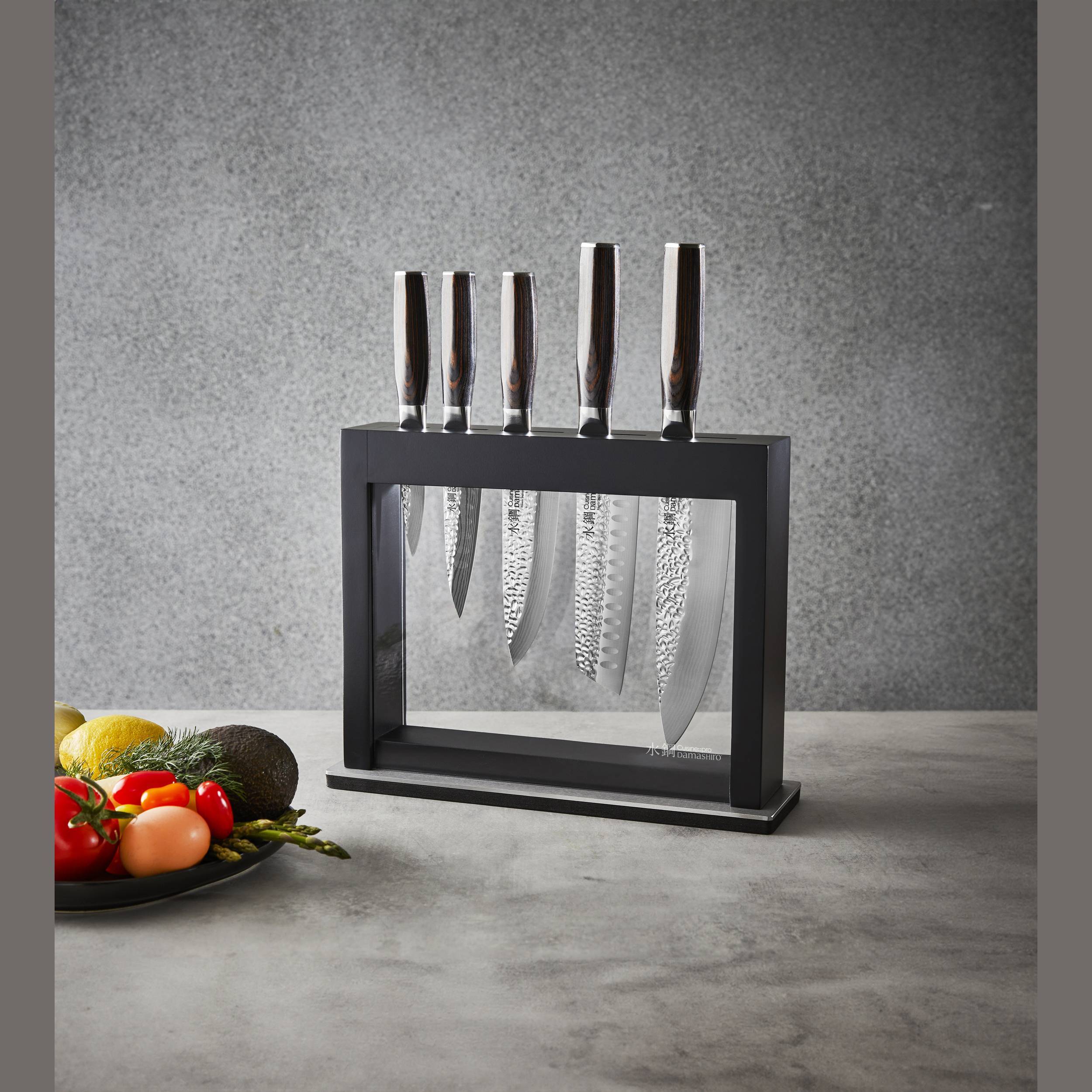 Bloc de couteaux 6 pièces Hisa Damashiro EMPEROR®Cuisine::pro®