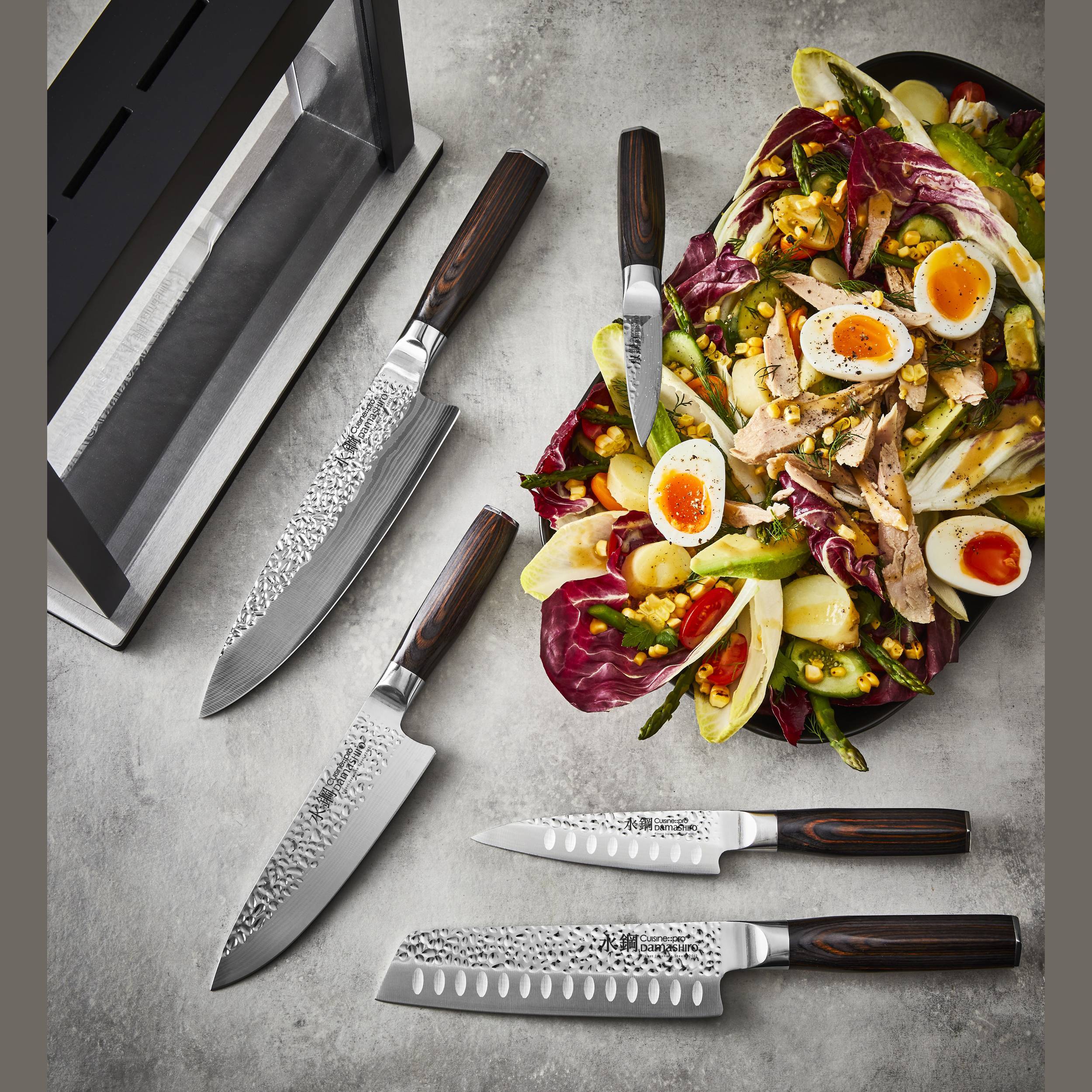 Bloc de couteaux 6 pièces Hisa Damashiro EMPEROR®Cuisine::pro®