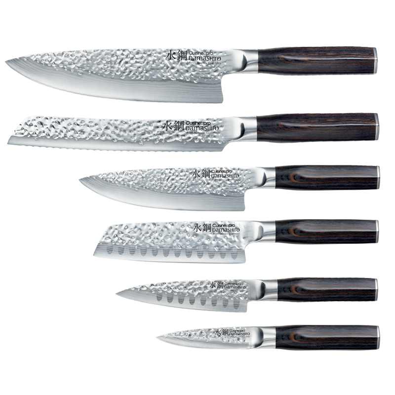 Bloc de couteaux Makoto 7 pièces Cuisine::pro® Damashiro EMPEROR® - hover
