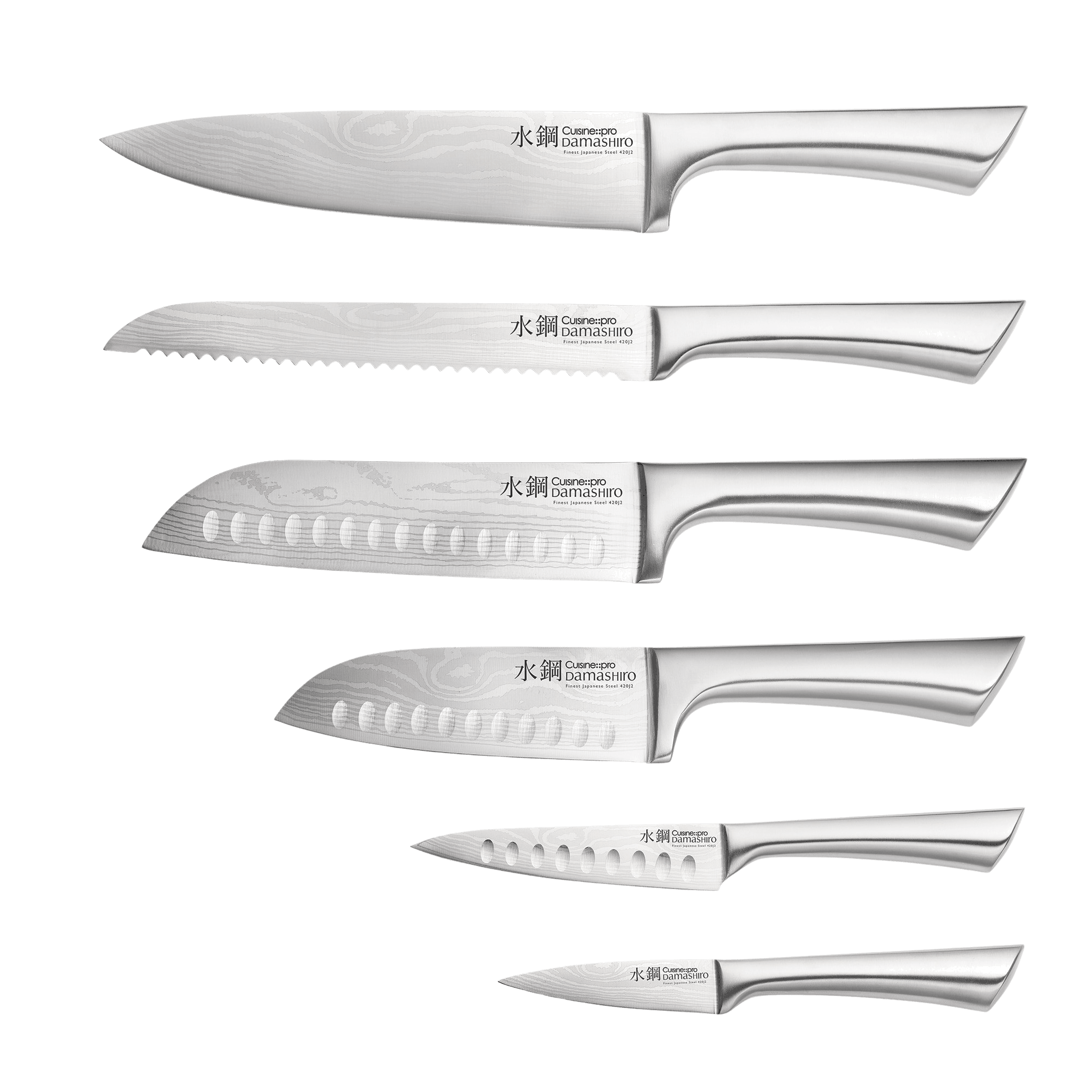 Cuisine::pro® Damashiro® Mizu 7-Piece Oak Knife Block