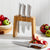 Cuisine::pro® Damashiro® Mizu 7-Piece Oak Knife Block