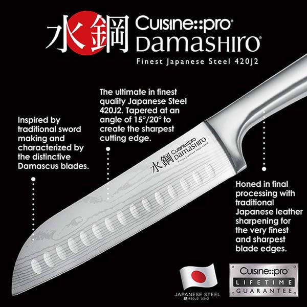 Cuisine::pro® Damashiro® Mizu 7-Piece Oak Knife Block