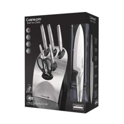 Bloc de couteaux 7 pièces Tora iD3®Cuisine::pro®
