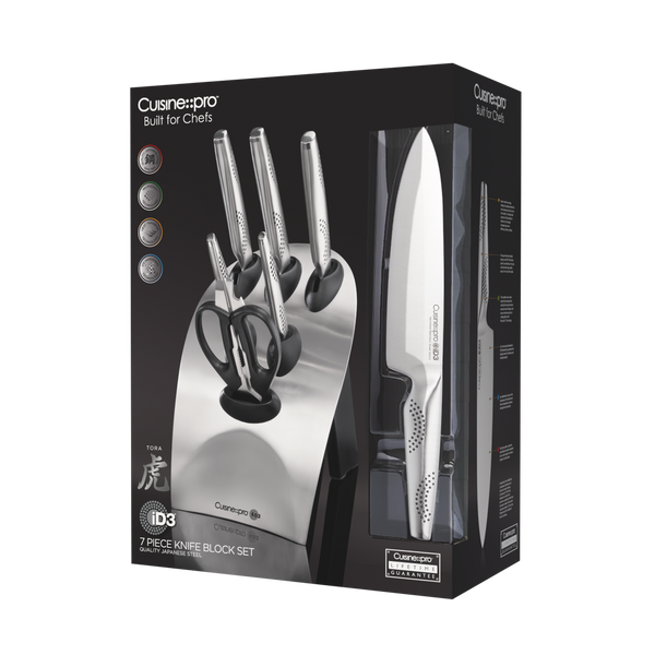 Bloc de couteaux 7 pièces Tora iD3®Cuisine::pro®