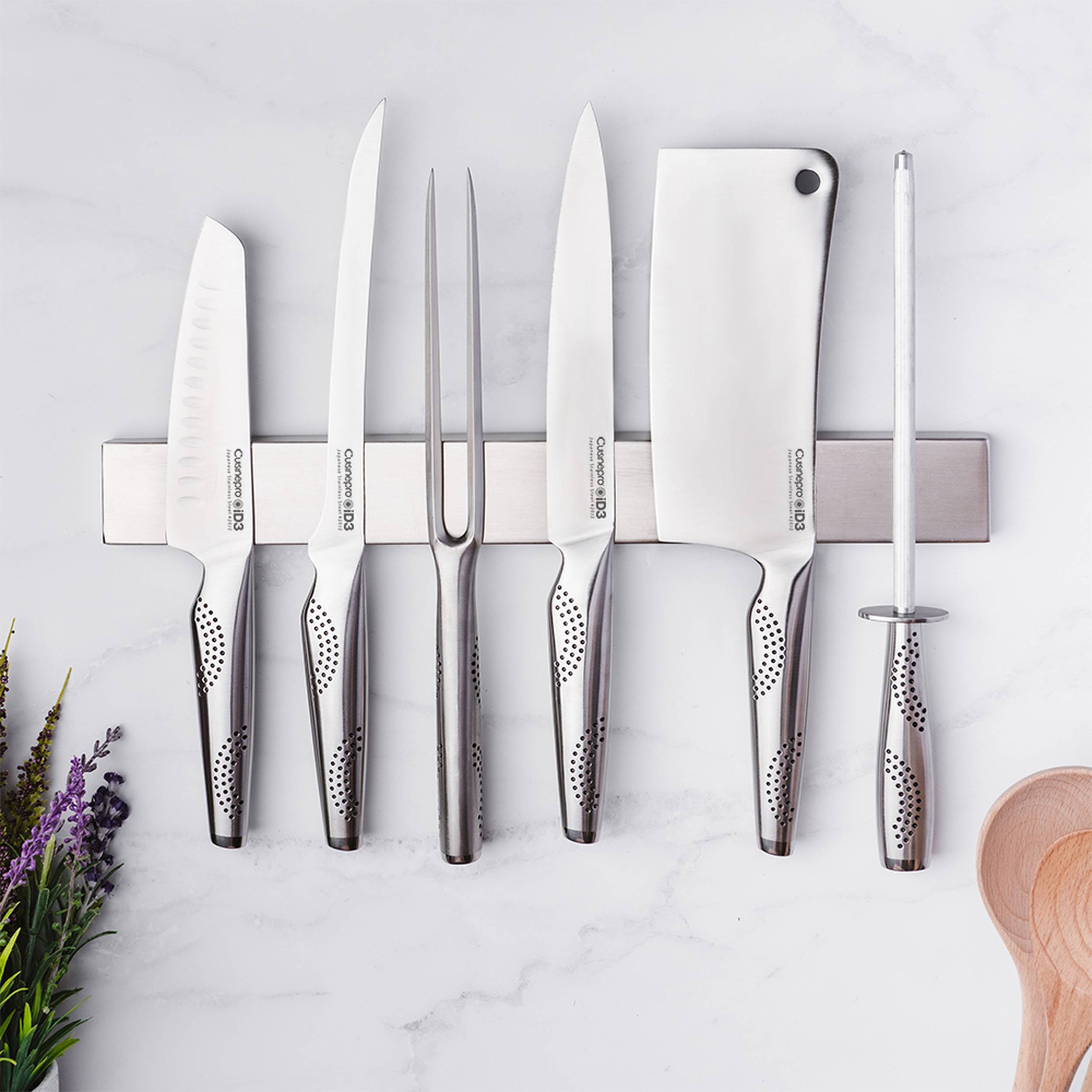  Support magnétique pour couteaux 39,5 cm iD3®Cuisine::pro®