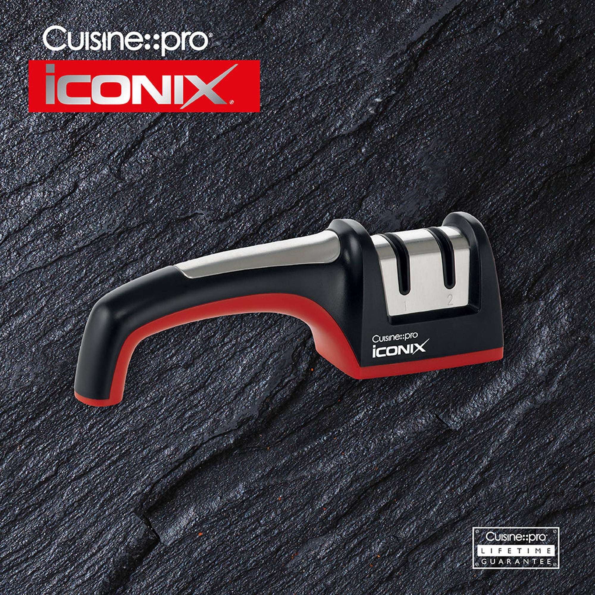 Cuisine::pro® iconiX® Diamond 2-Step Knife Sharpener