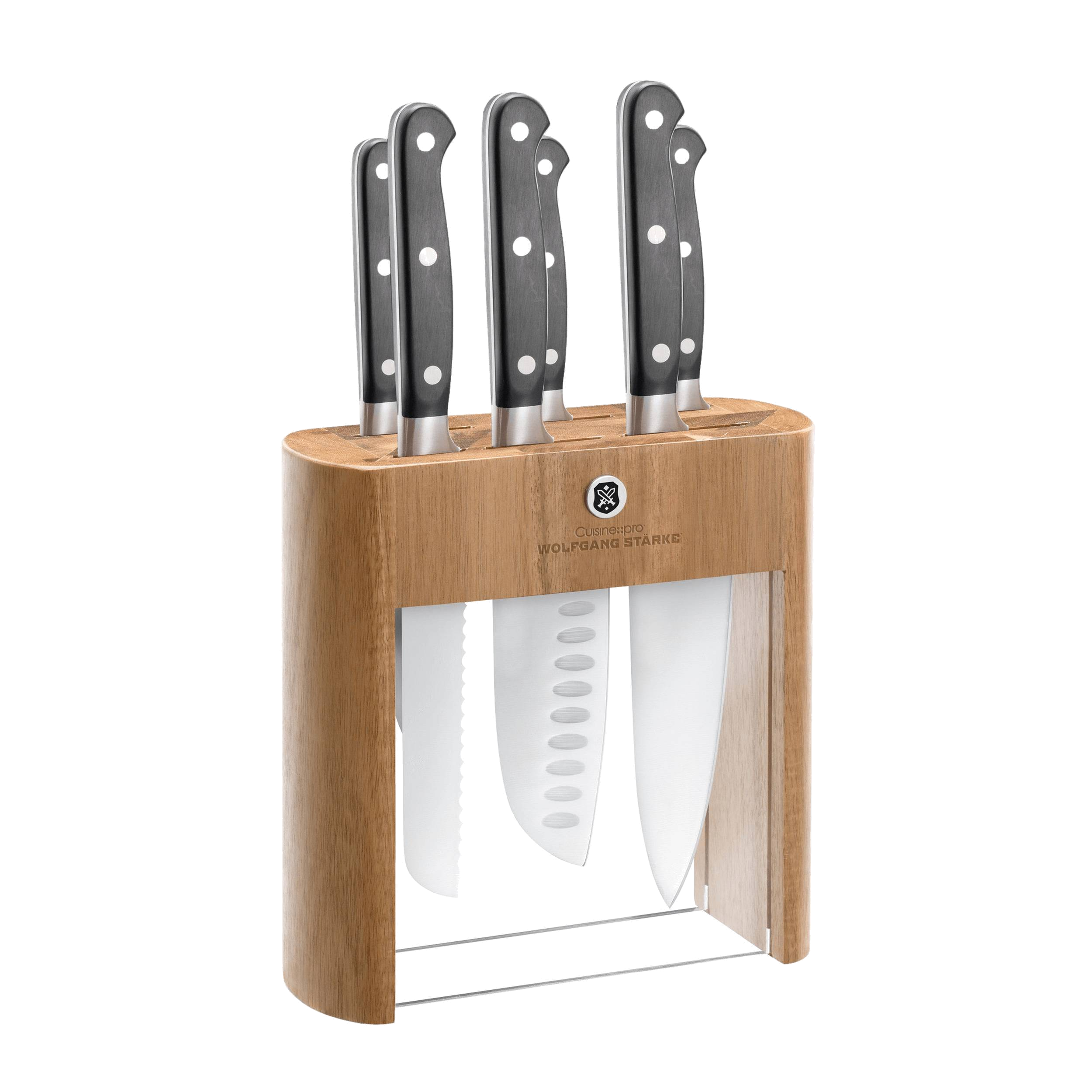 Cuisine::pro® WOLFGANG STARKE Klar 7-Piece Knife Block