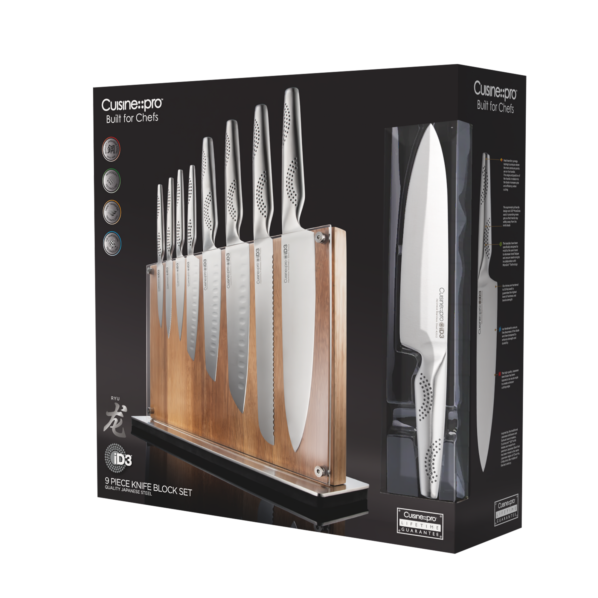 Cuisine::pro® iD3® Ryu 9-Piece Knife Block