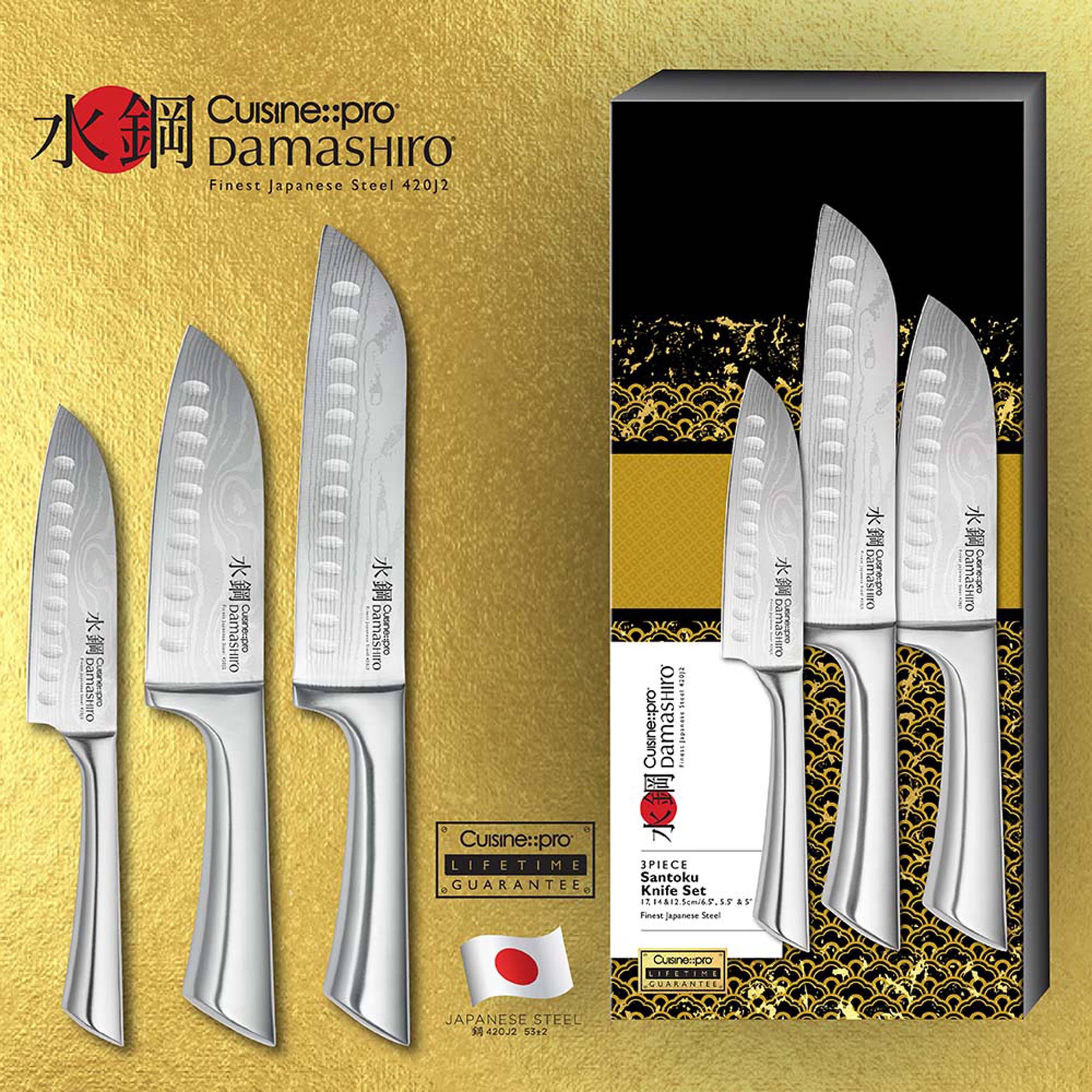 Cuisine::pro® Damashiro® 3-Piece Santoku Set