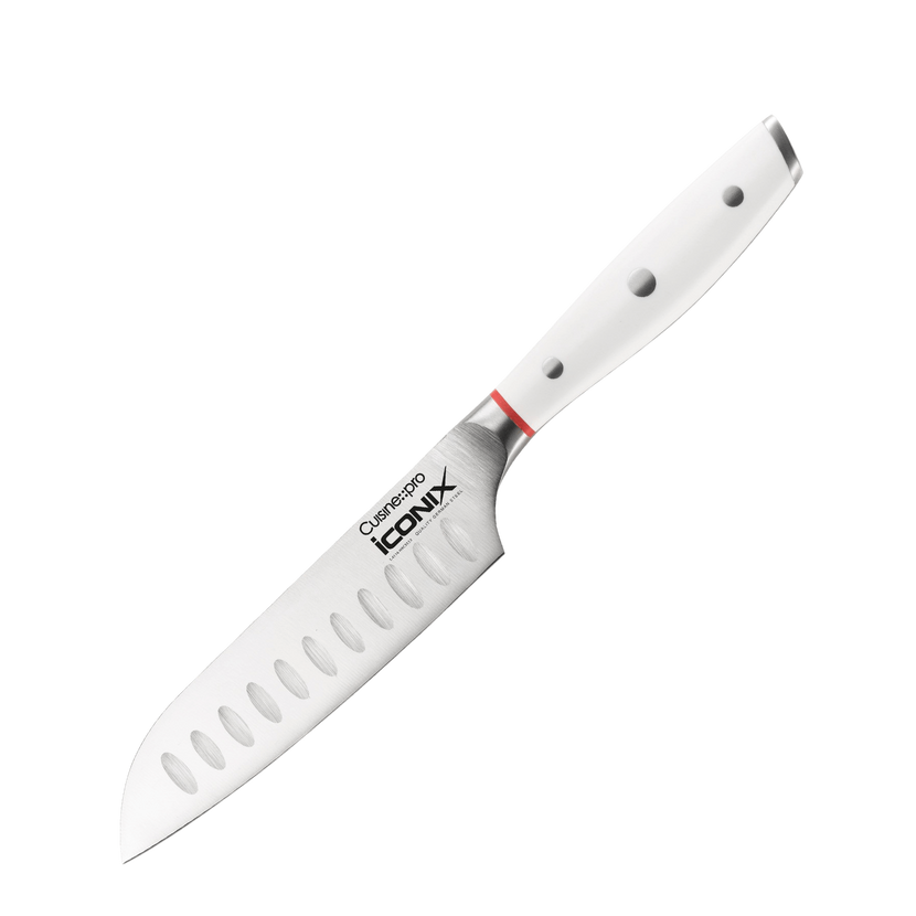 Couteau santoku Blanc 13 cm iconiX®Cuisine::pro®