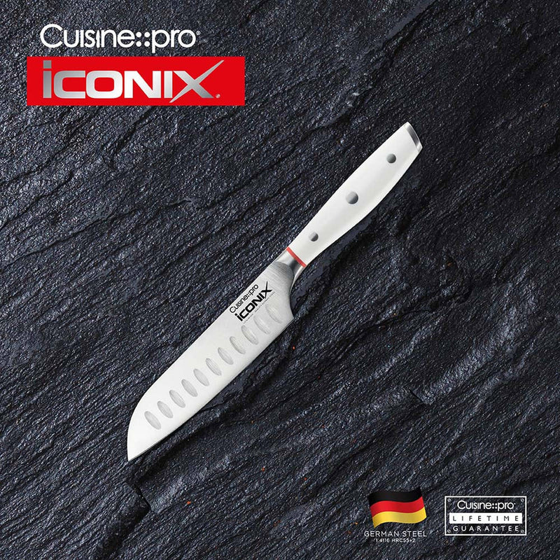 Cuisine::pro® iconiX® Santoku 'Try Me' Knife 5in White - hover
