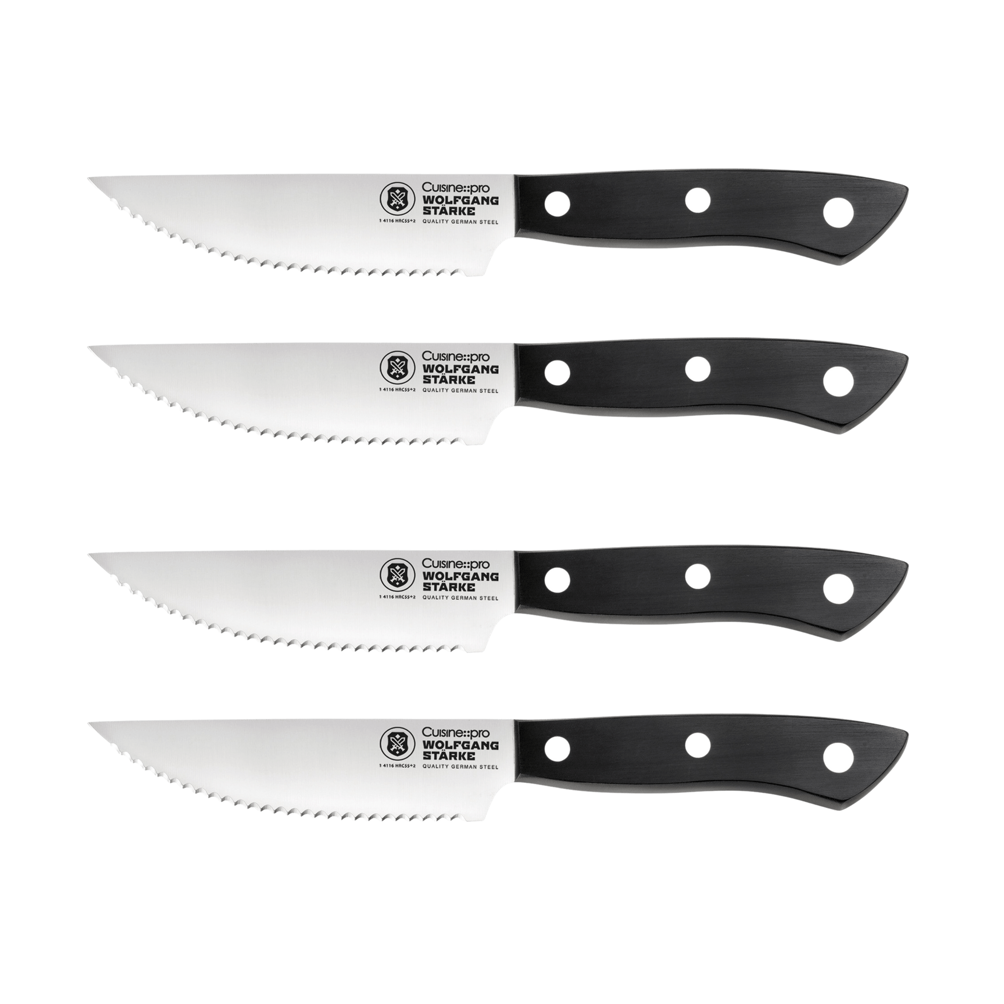 Cuisine::pro® WOLFGANG STARKE 4-Piece Steak Knife Set