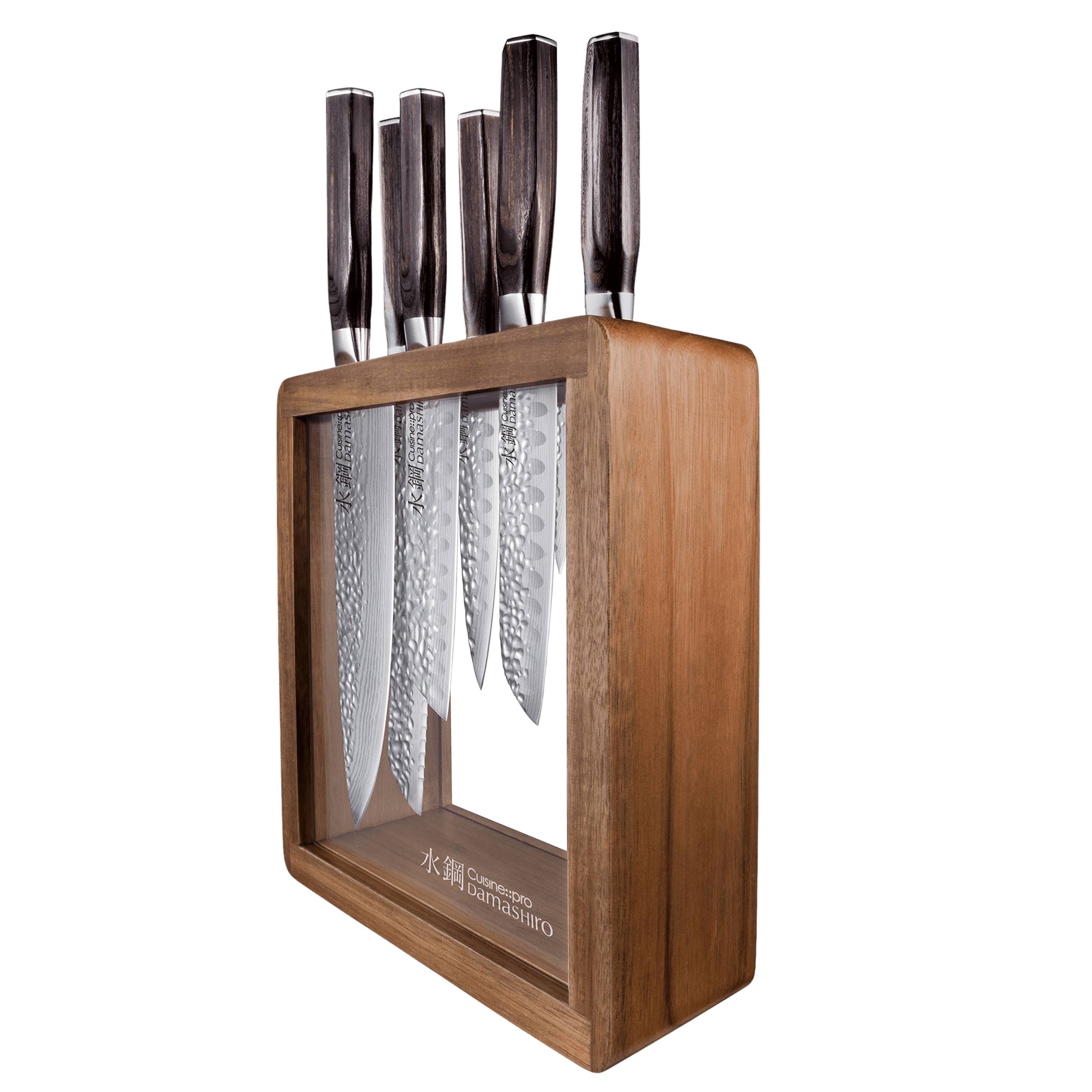 Cuisine::pro® Damashiro EMPEROR® Mokuzai 7-Piece Knife Block