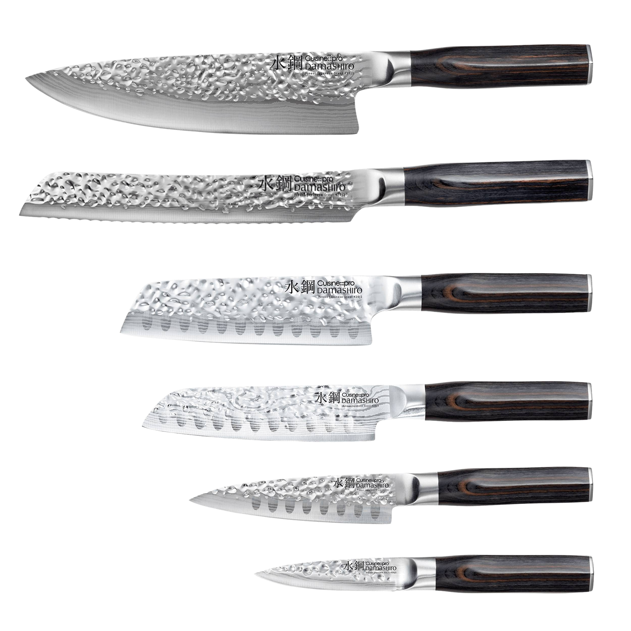 Cuisine::pro® Damashiro EMPEROR® Mokuzai 7-Piece Knife Block