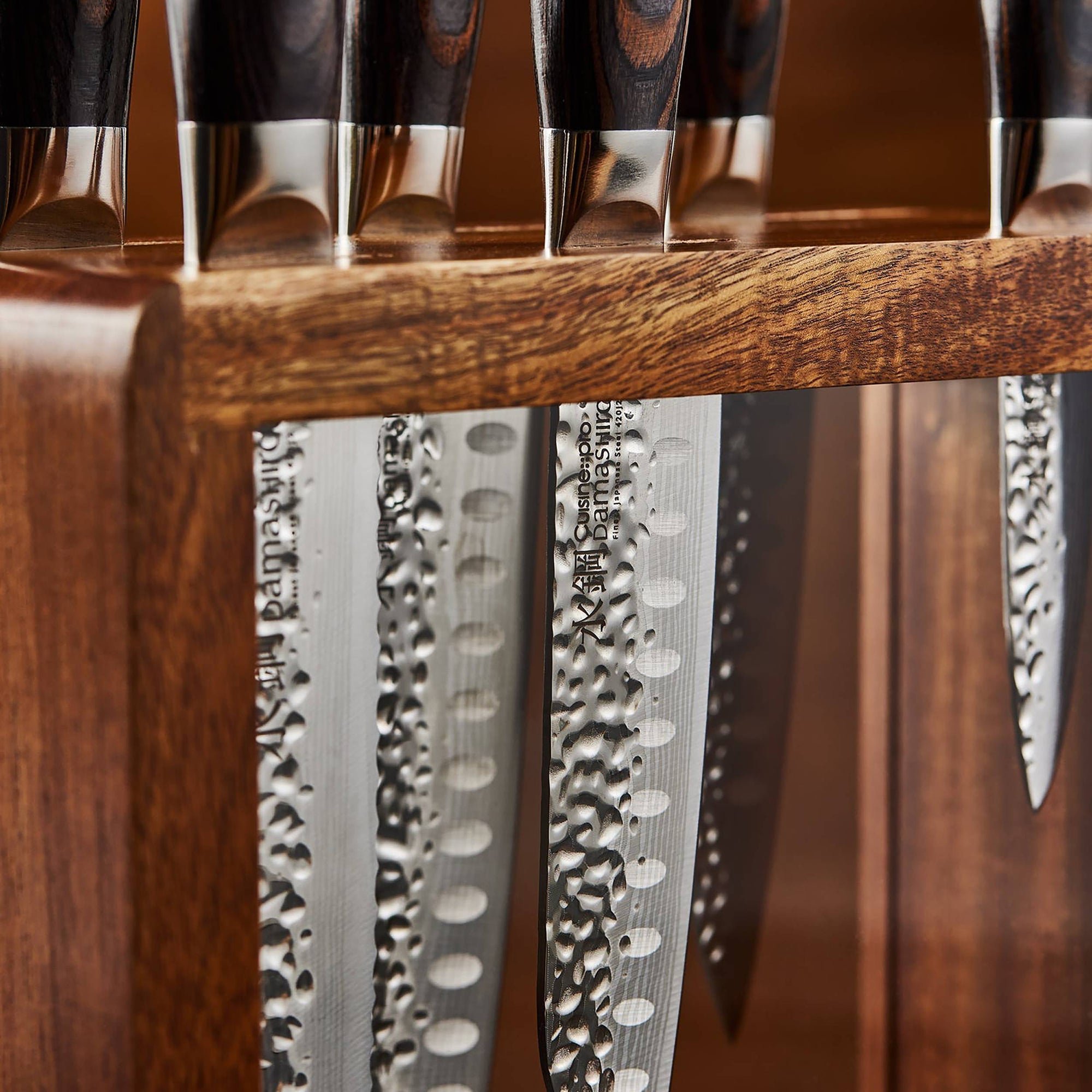 Bloc de couteaux 7 pièces Mokuzai Damashiro EMPEROR®Cuisine::pro®